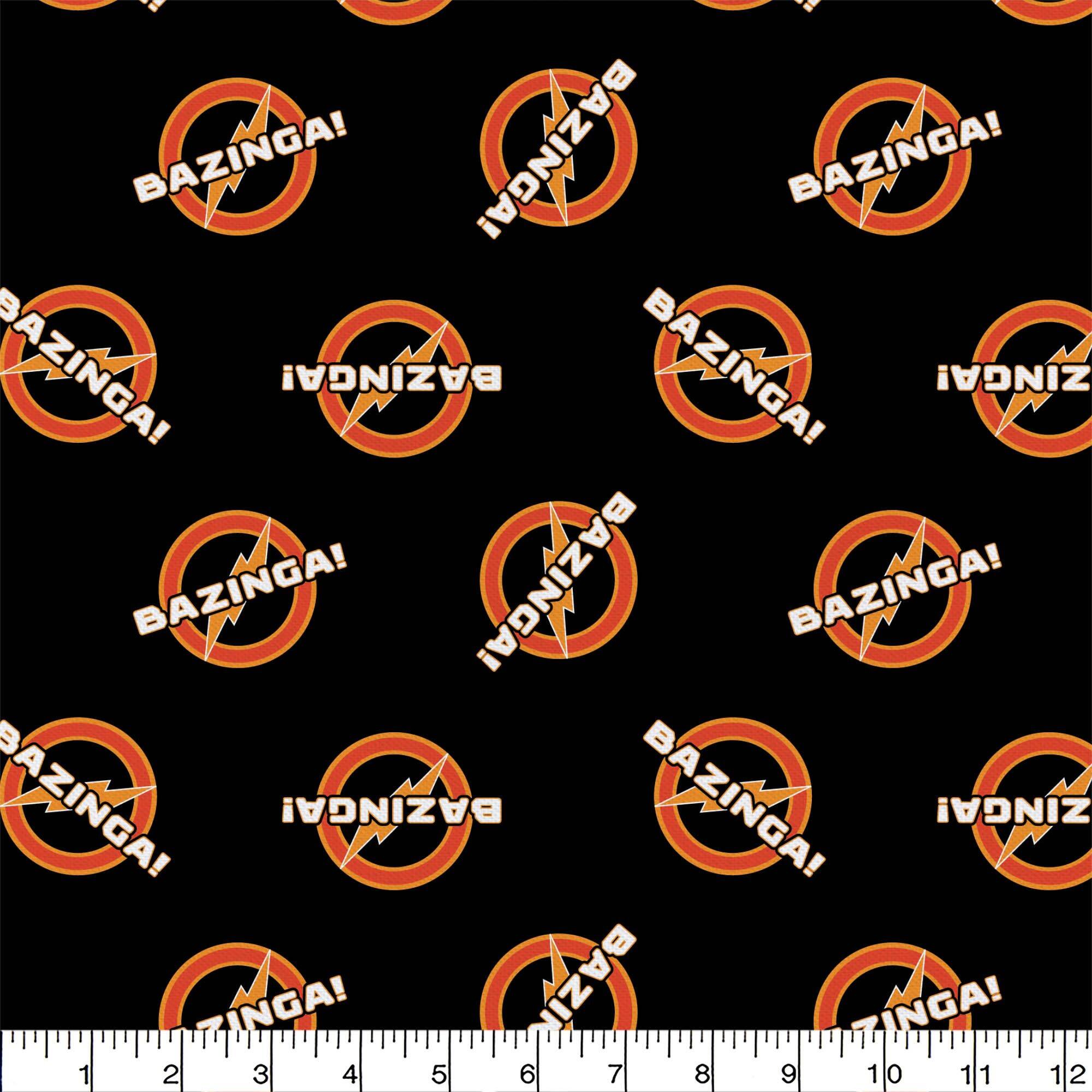 The Big Bang Theory Bazinga Precut Cotton Fabric