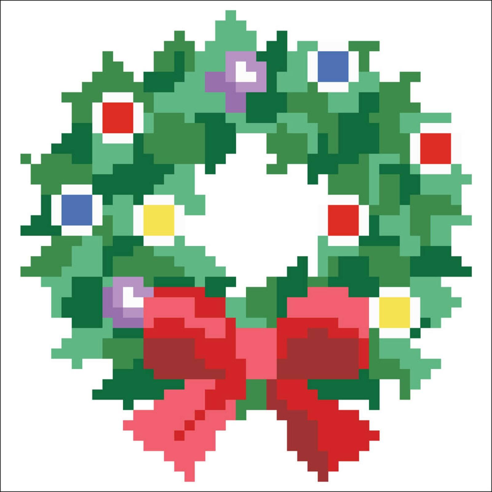 Diamond Dotz&#xAE; Beginner Christmas Wreath Decorative Mini Pillow Kit