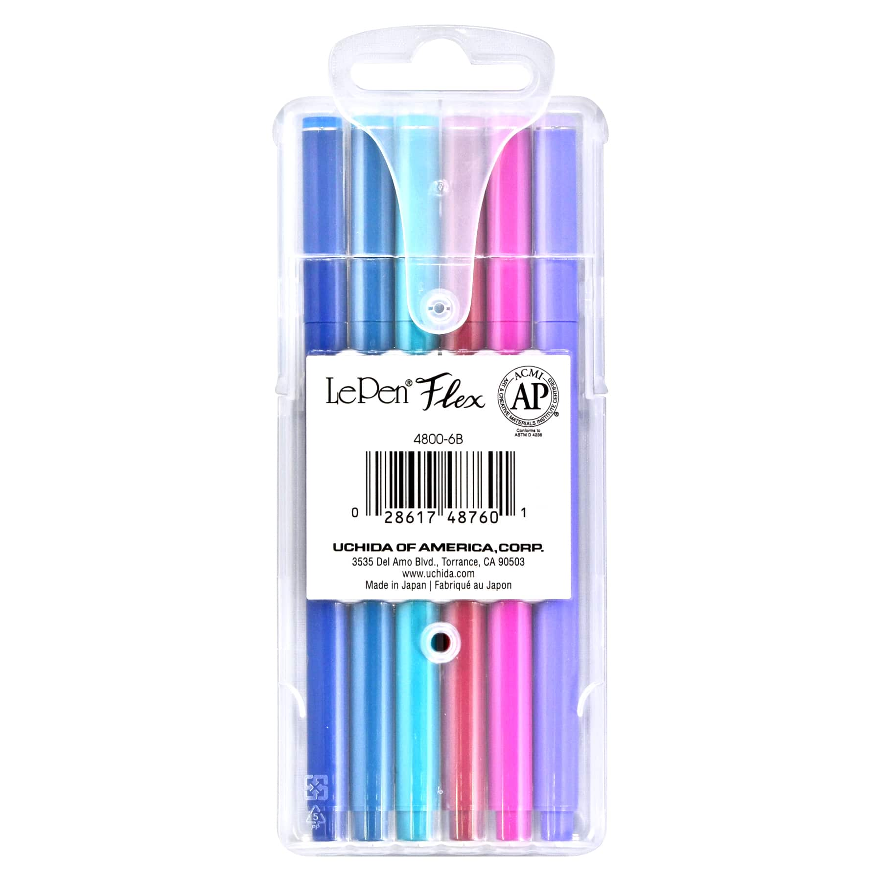 Marvy&#xAE; Uchida LePen&#xAE; Flex 6 Color Jewel Brush Pen Set