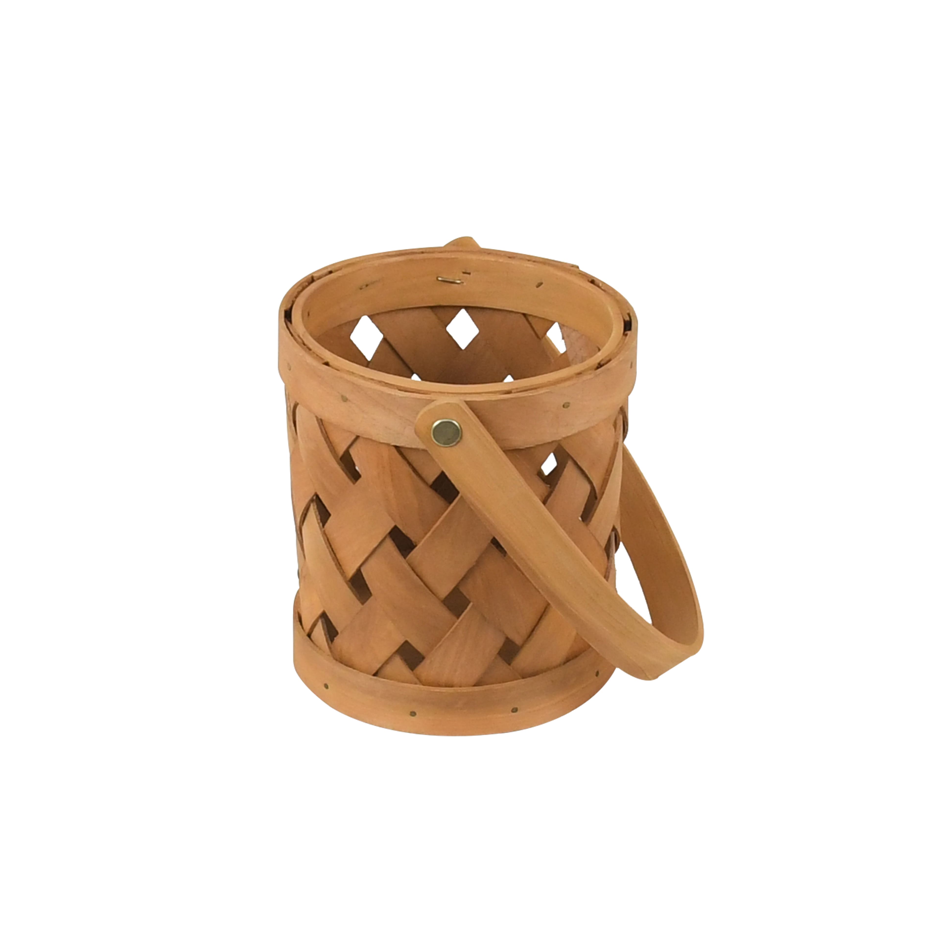 5.25&#x22; Natural Brown Cylinder Chipwood Basket by Ashland&#xAE;