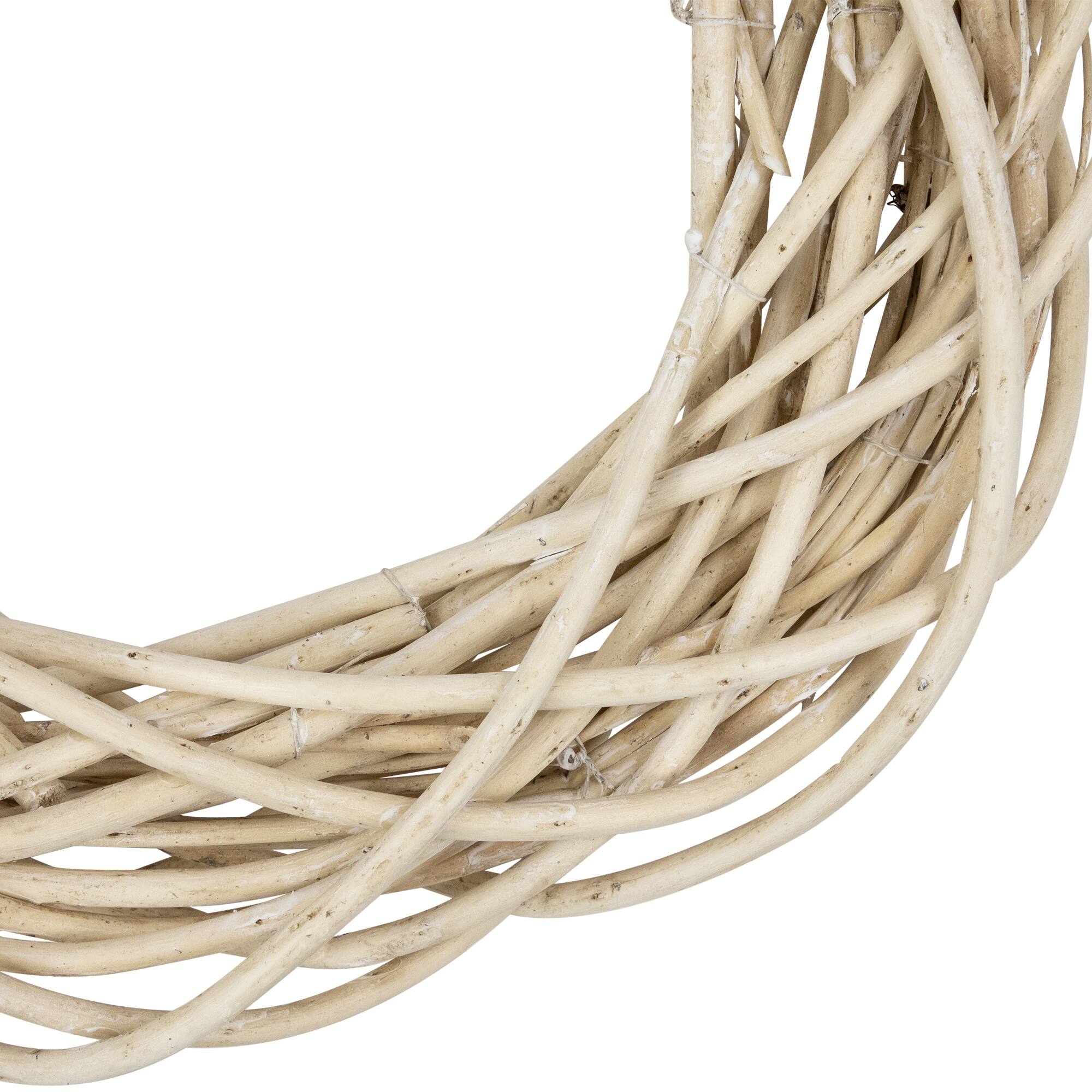 15&#x22; Unlit Natural Weeping Willow Spring Twig Wreath