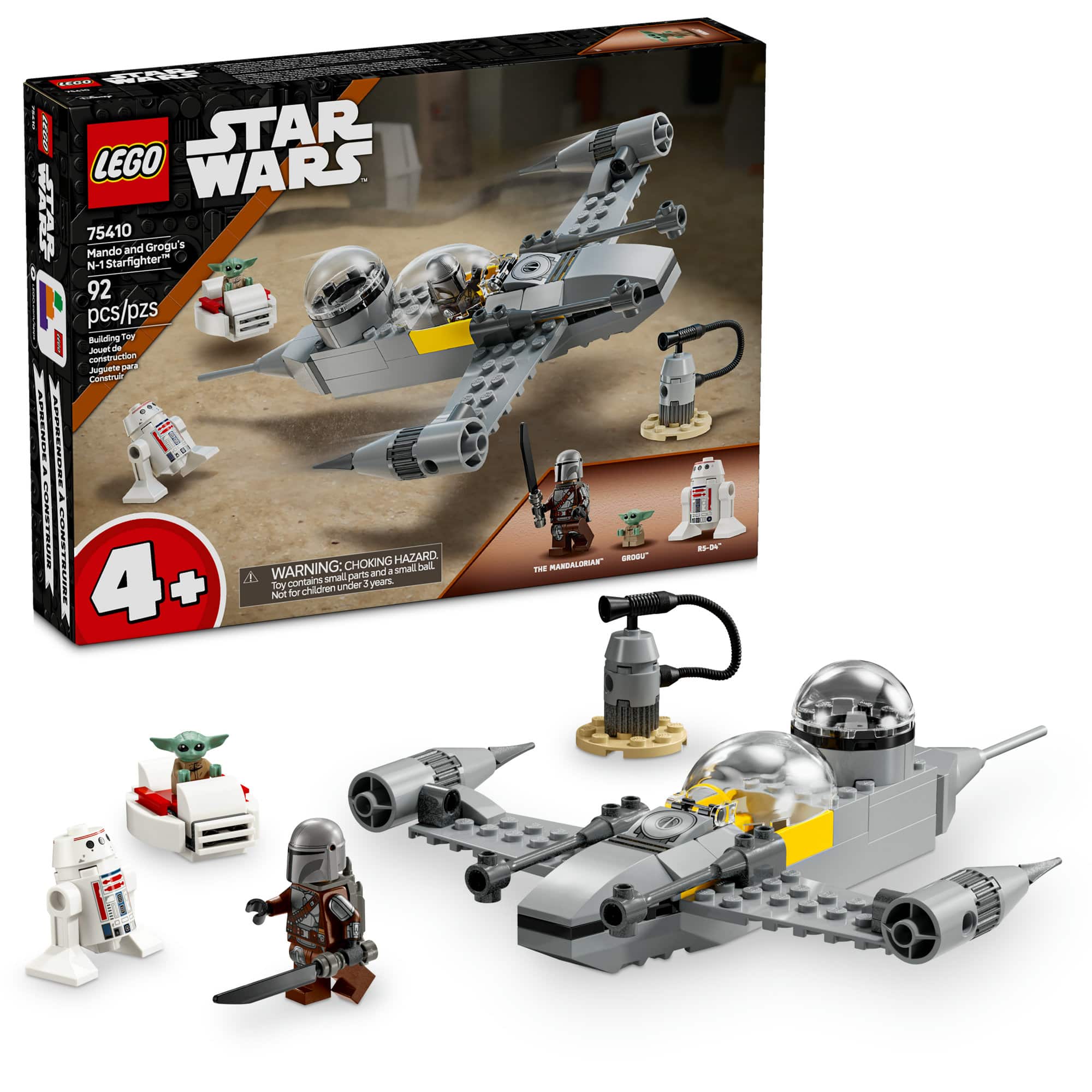 LEGO&reg; Star Wars&trade; Mando and Grogu&rsquo;s N-1 Starfighter&trade; Building Toy 75410 | 10.31" x 7.52" x 1.81" | Michaels&reg;