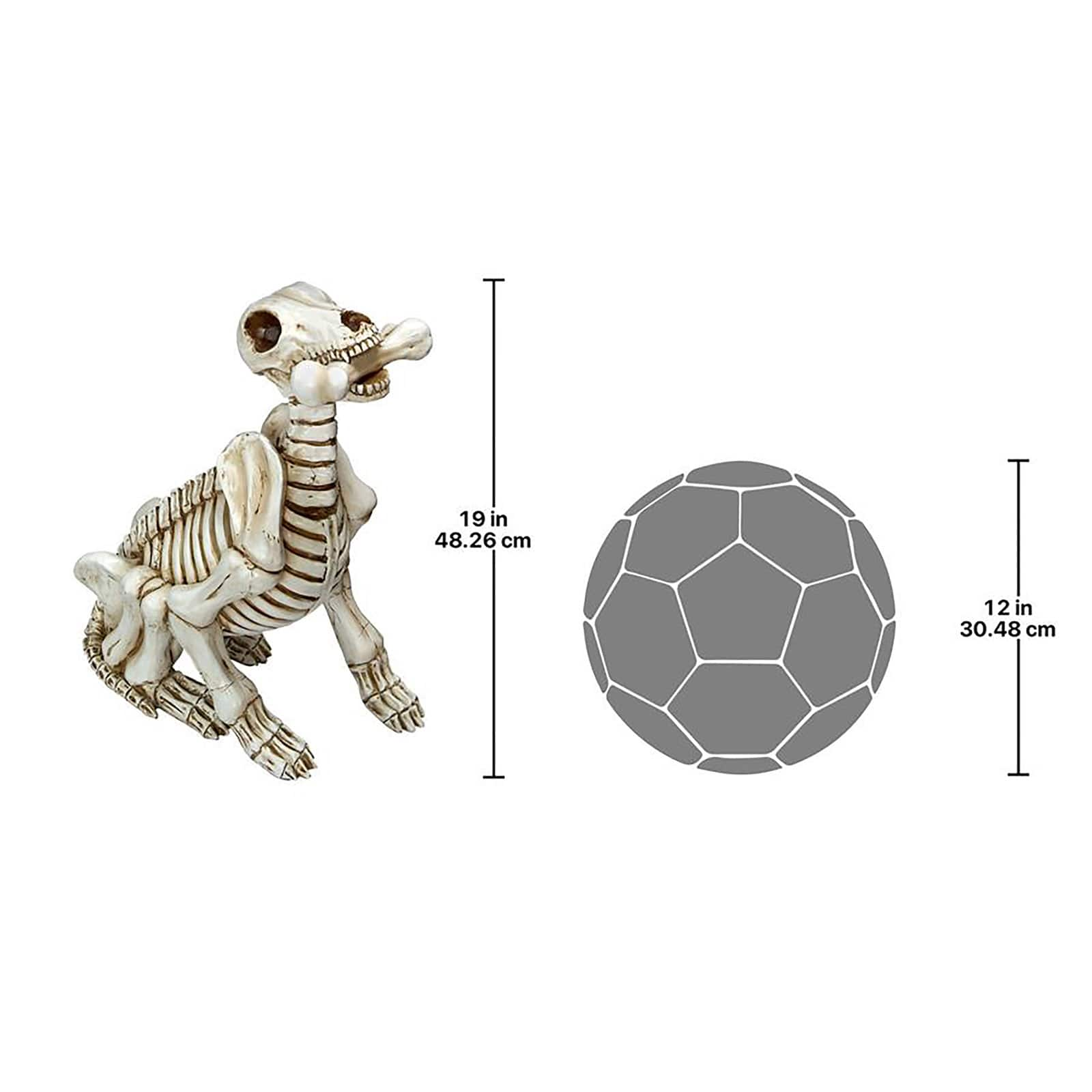 Design Toscano Fetch the Skeleton Dog Statue