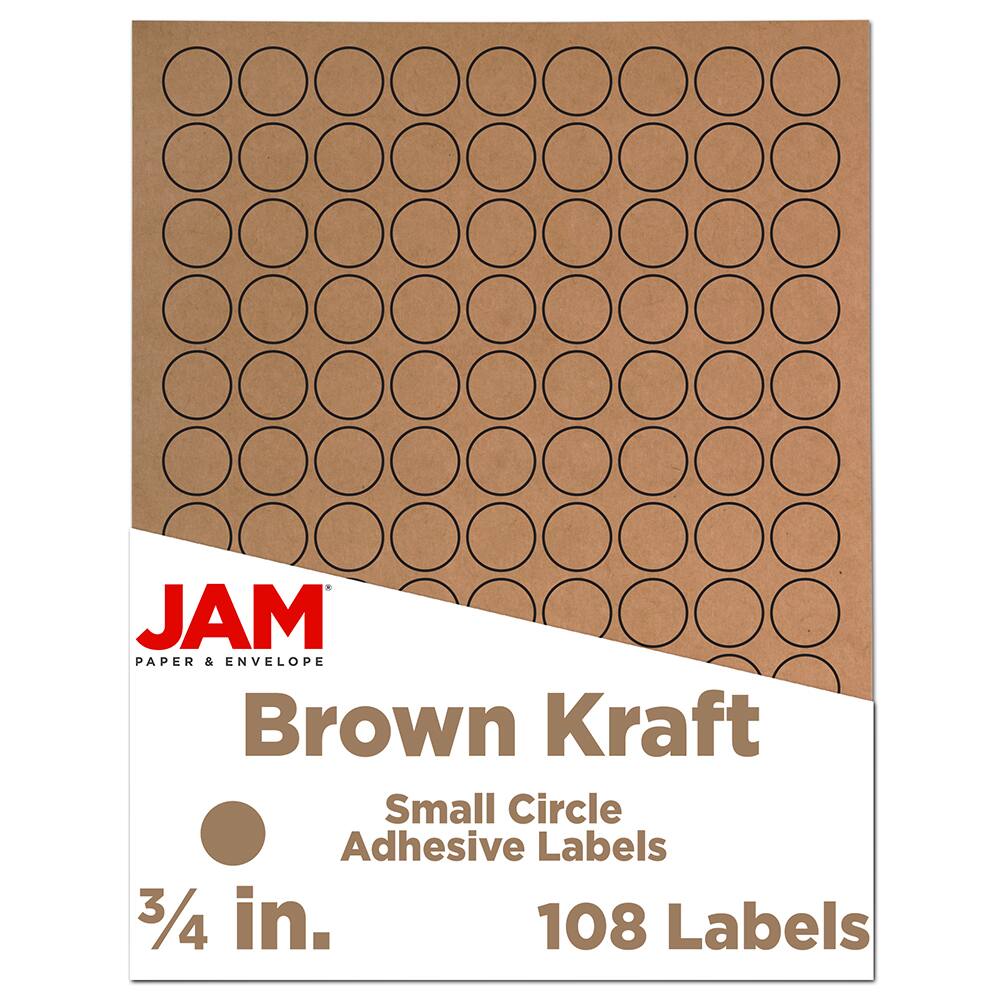 Decorative Kraft Paper Labels self adhesive 30 count