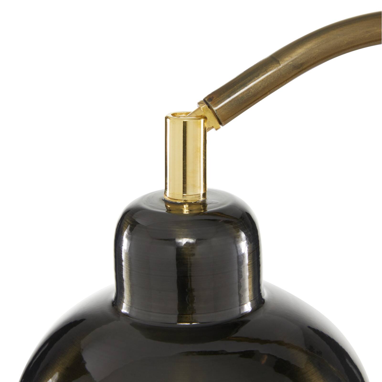 Black Metal Industrial Desk Lamp, 22" x 7" x 13"