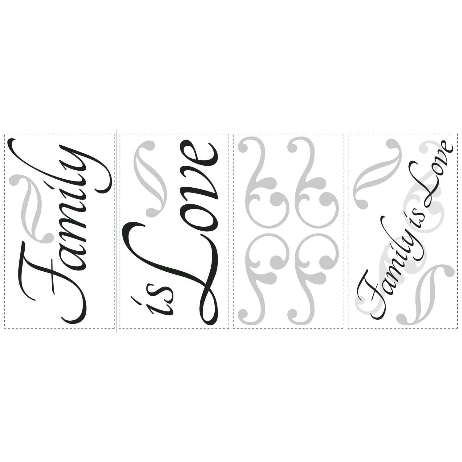 RoomMates Family Is Love Peel &#x26; Stick Wall Decals