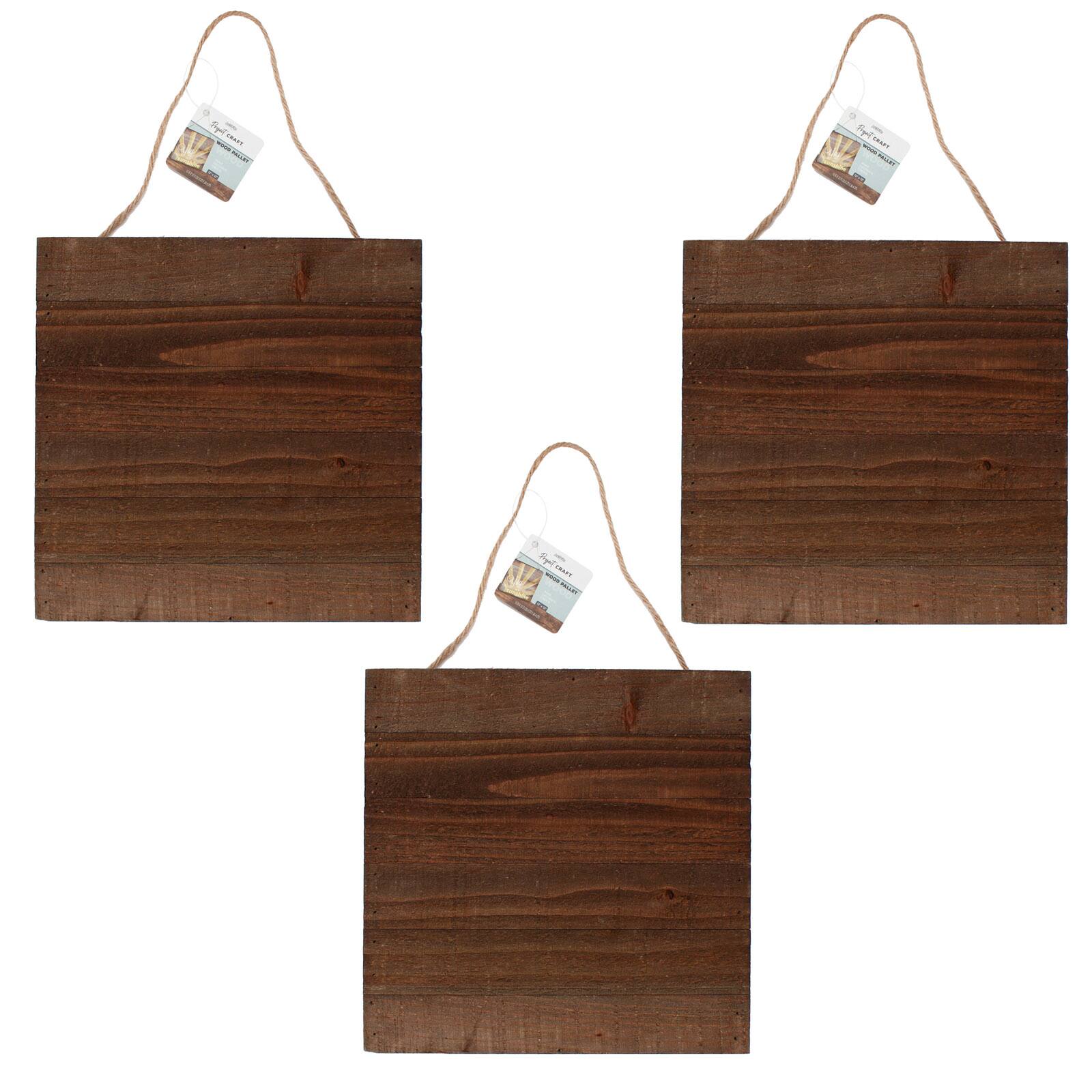 ArtSkills&#xAE; 12&#x22; Rustic Wood Pallet Plaque, 3ct.