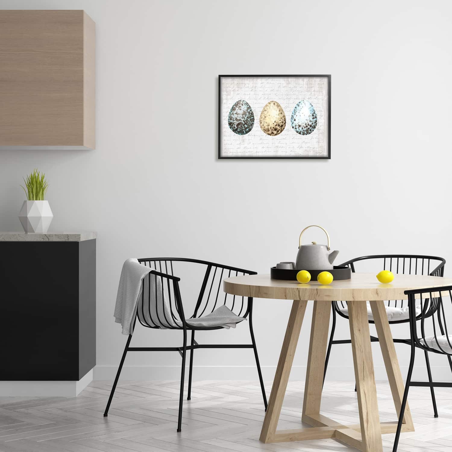 Stupell Industries Robin Eggs Ornamented Farm Confectionary Scripture Background Framed Giclee Art