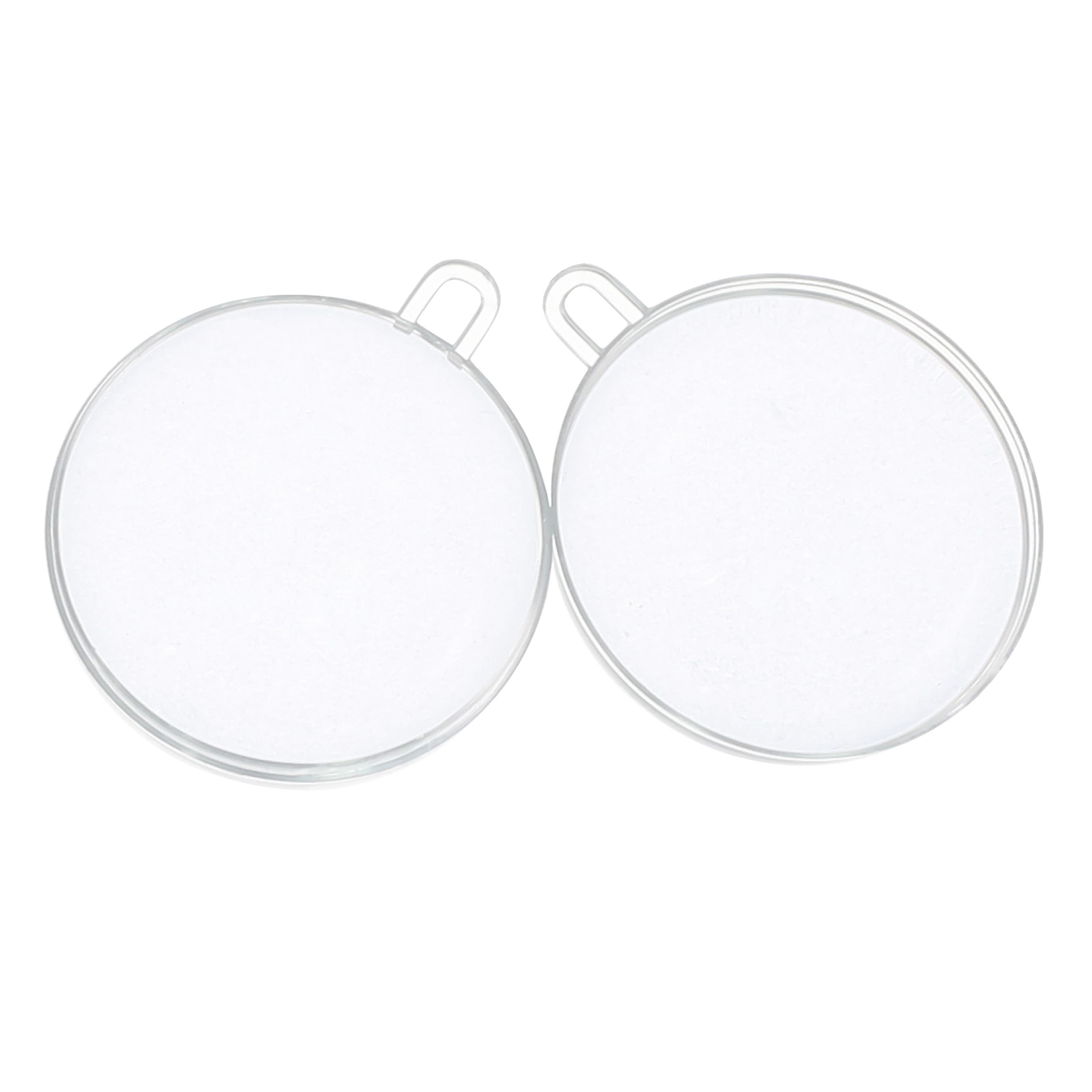 3.5&#x22; DIY Clear Plastic Snap Ball Ornaments, 12ct. by Make Market&#xAE;