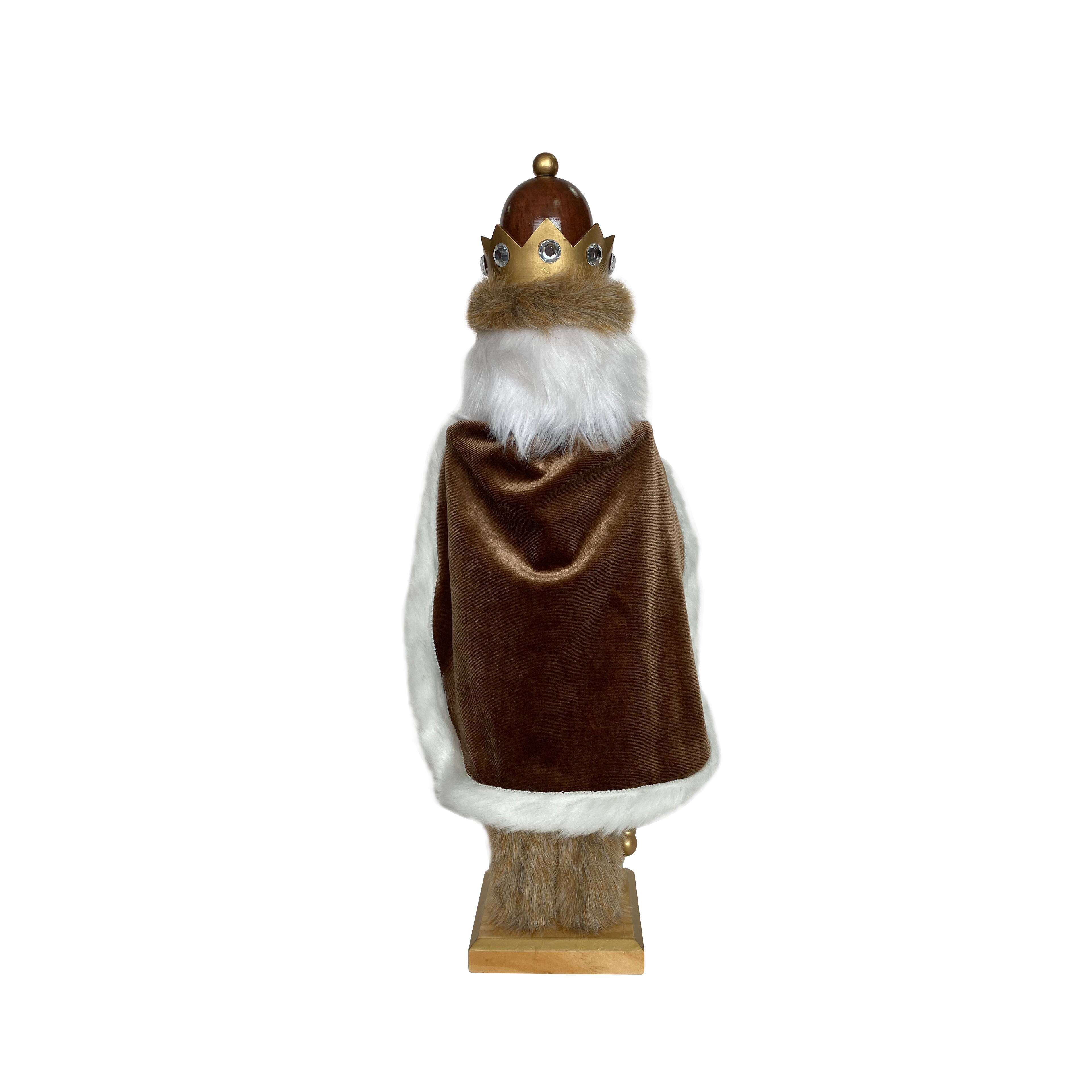 16&#x22; King Nutcracker Accent in Brown Robe by Ashland&#xAE;