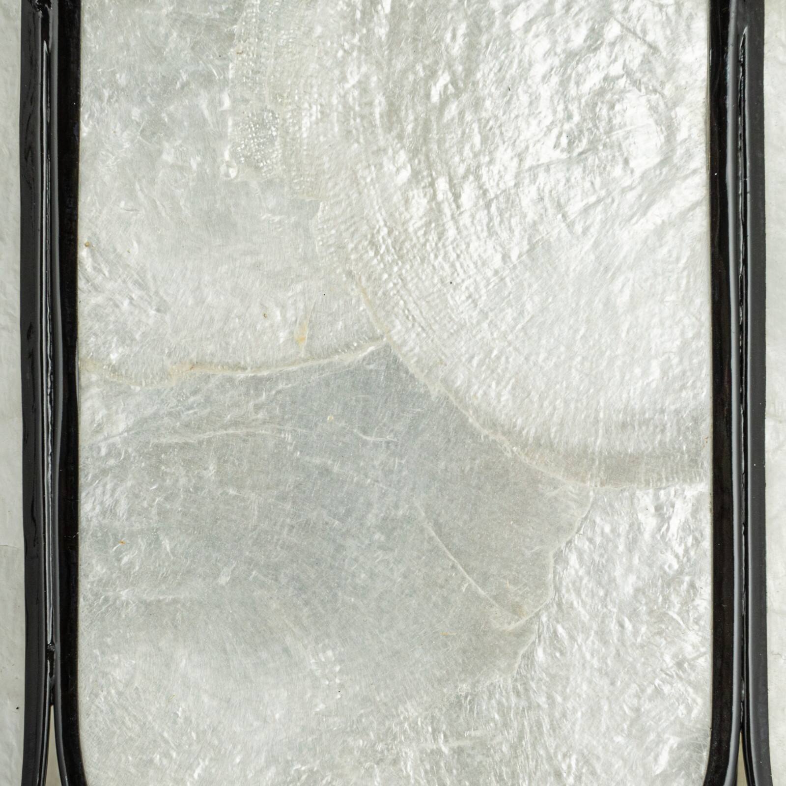 Hello Honey® Black Finish Laminated Capiz Tiered Wall Sconce