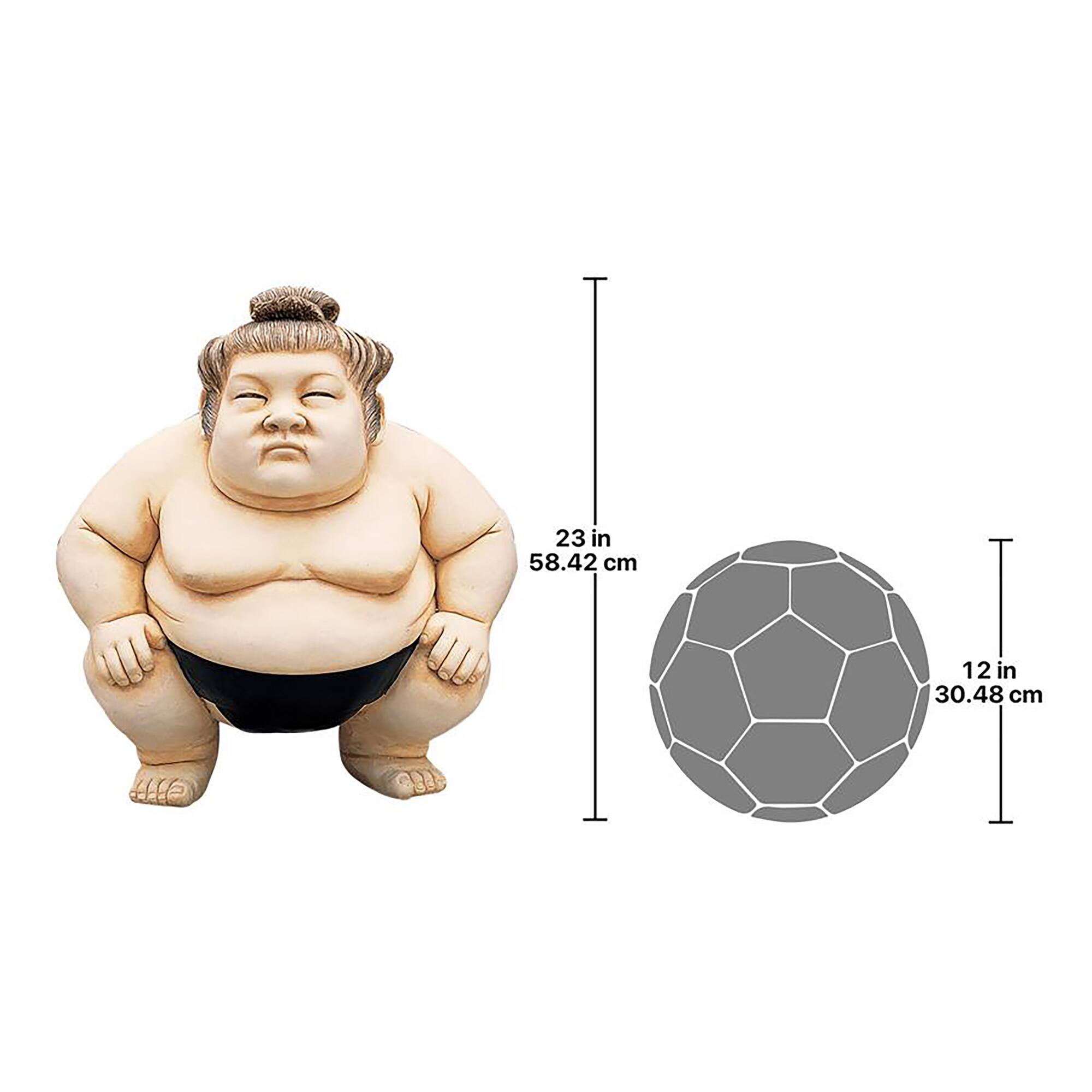 Design Toscano&#xAE; 23&#x22; Large Basho the Sumo Wrestler Sculpture