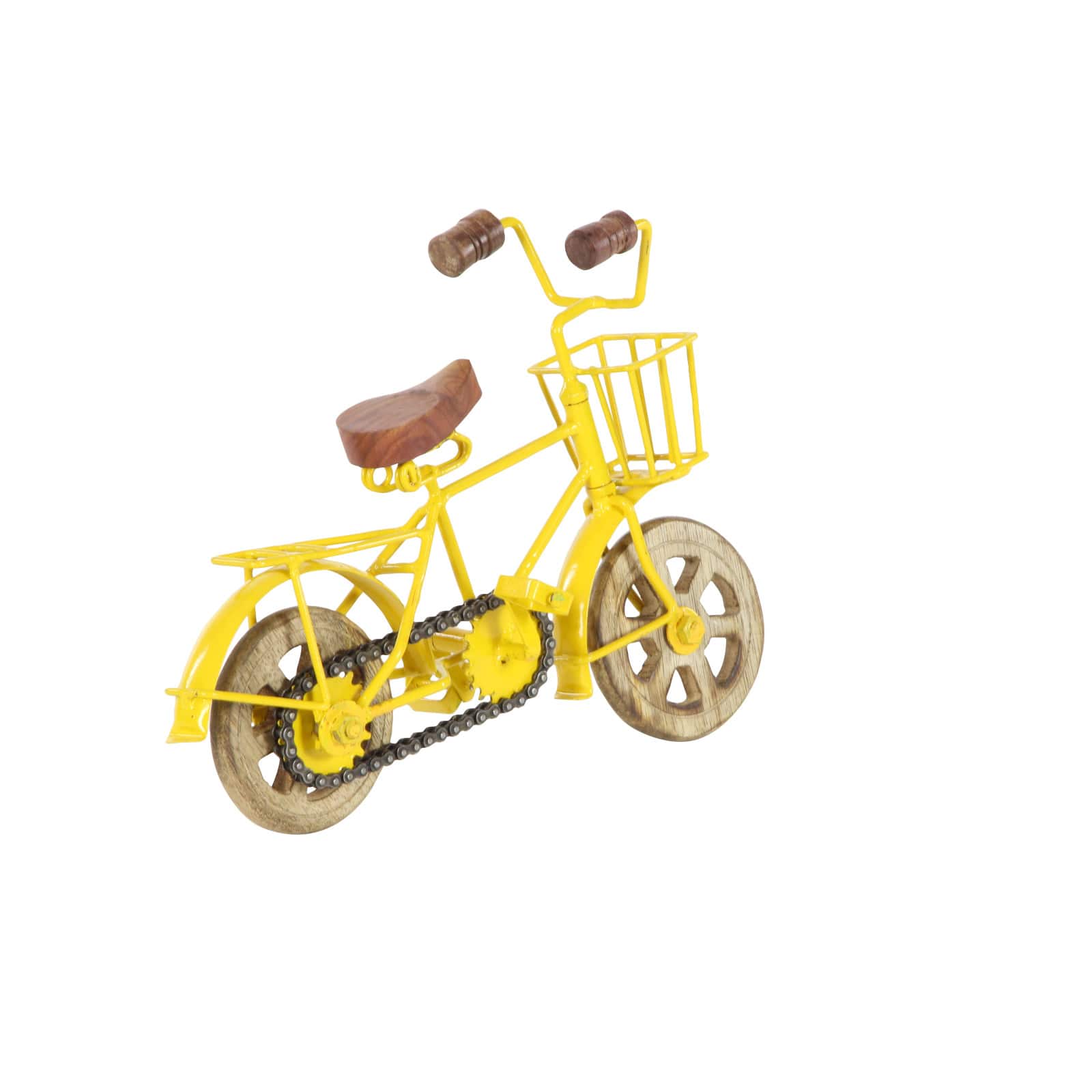 10&#x22; Multi-Colored Metal Vintage Bicycle Sculpture, 3ct.
