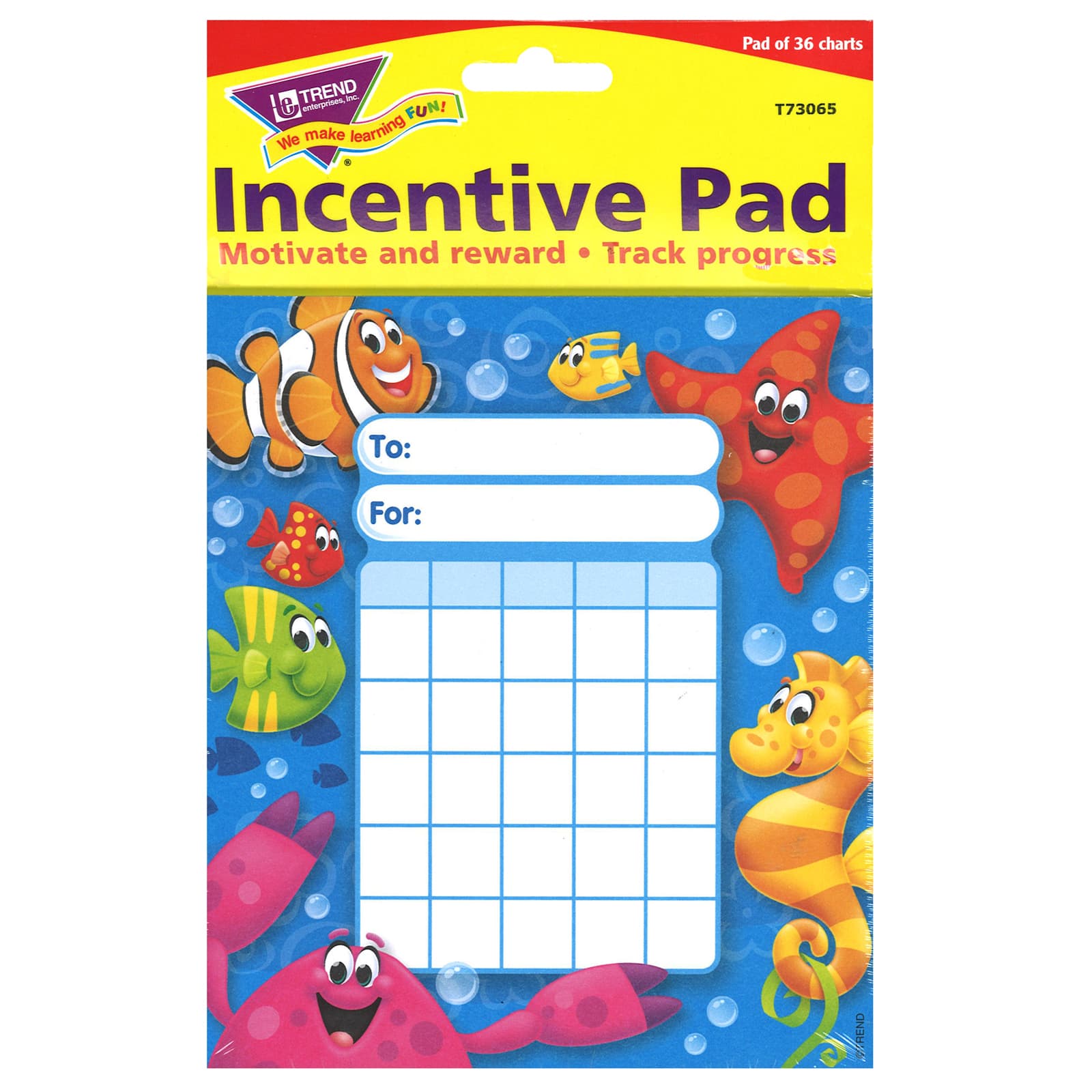 Trend Enterprises® Sea Buddies™ Incentive Pad, 6ct.