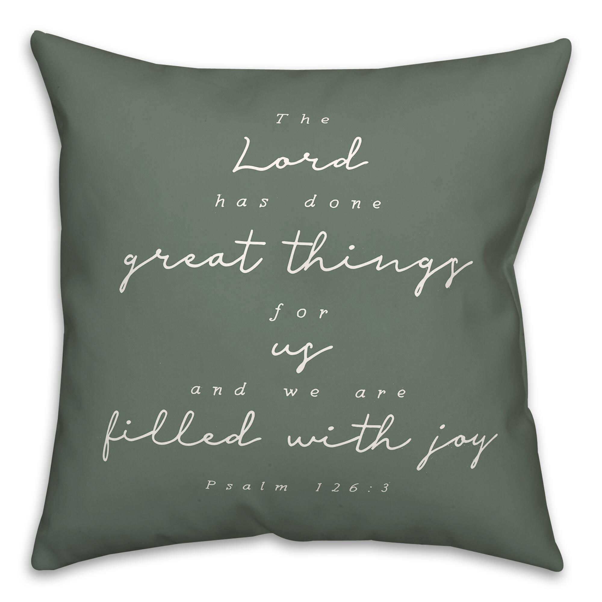 Filled With Joy 18" x 18" Throw Pillow