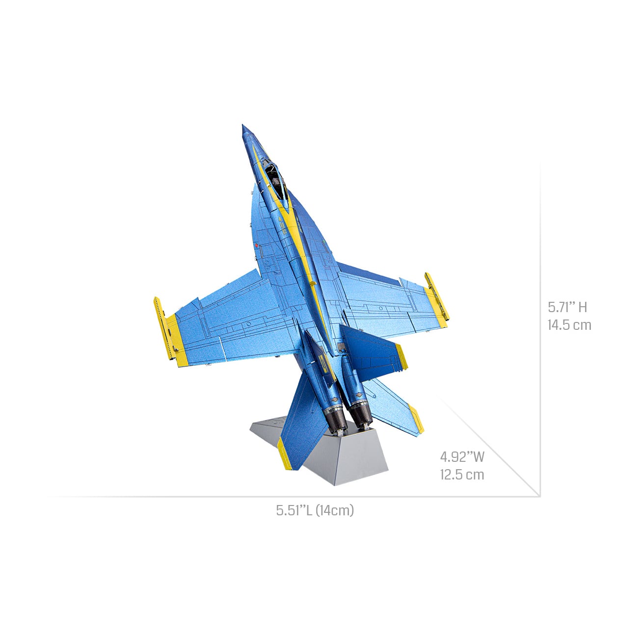 Metal Earth Premium Series ICONX 3D Metal Model Kit - Blue Angels F/A-18 Super Hornet