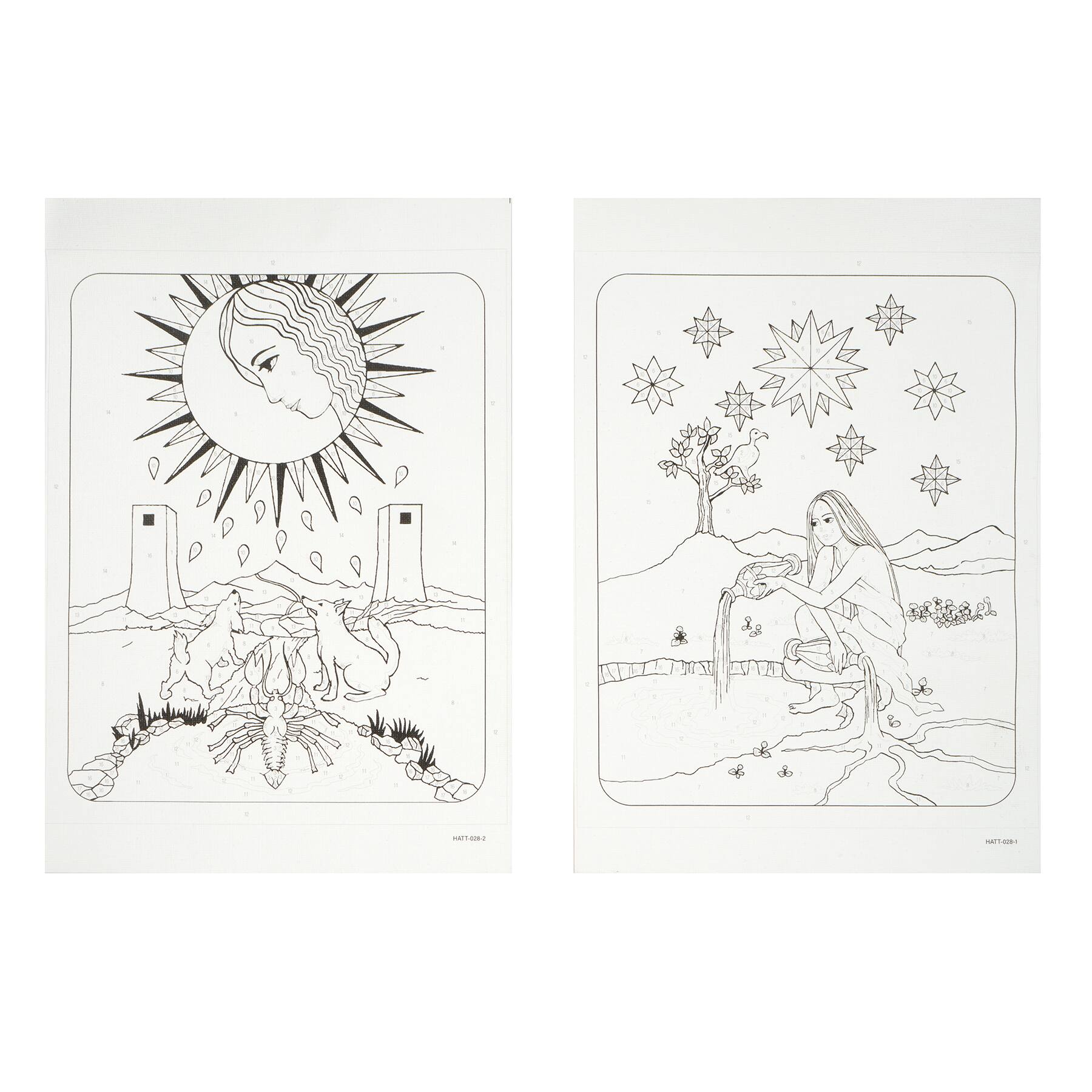 8&#x22; x 10&#x22; Star &#x26; Moon Tarot Paint-by-Number Kit by Artist&#x27;s Loft&#xAE;