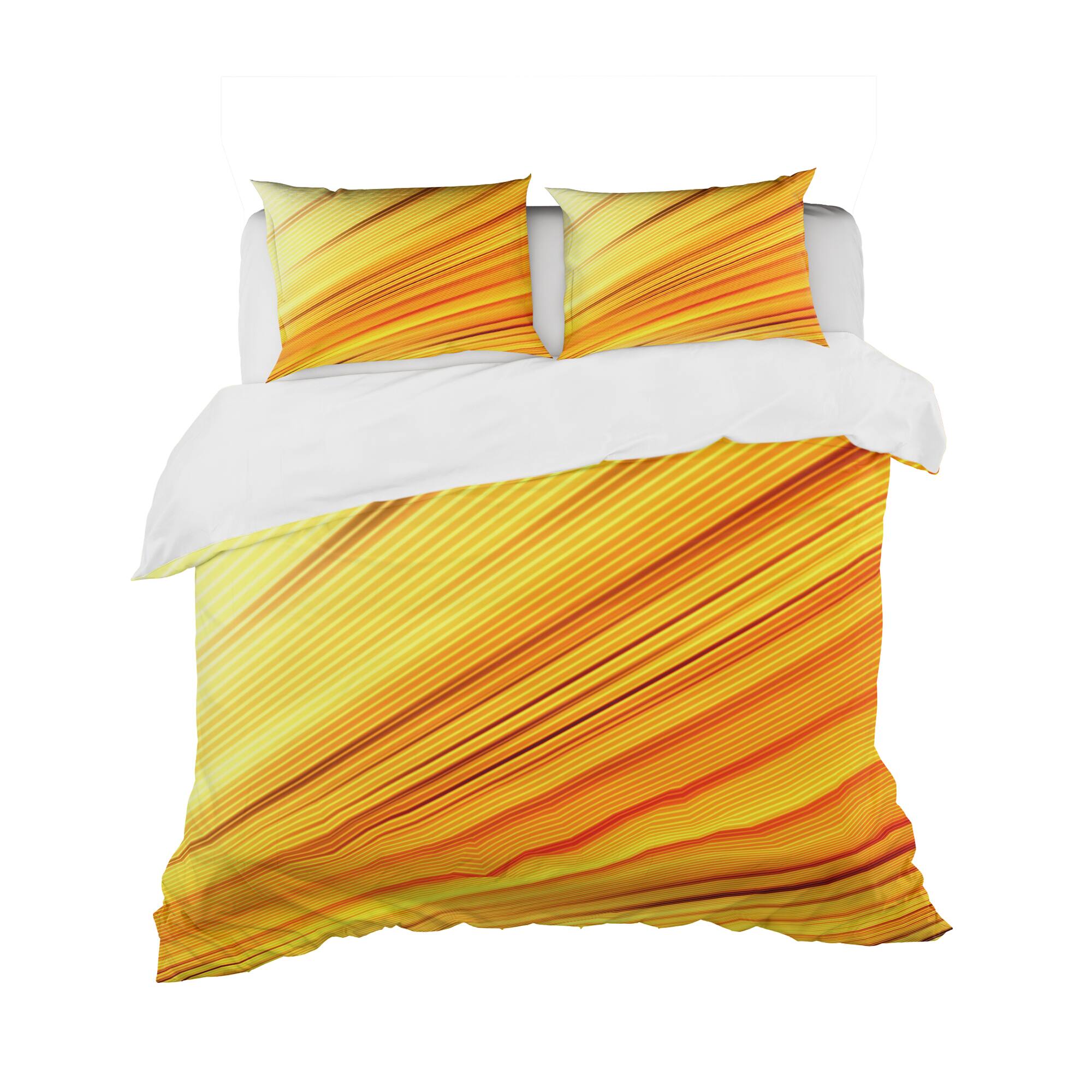 Designart &#x27;Speed of Light&#x27; Modern &#x26; Contemporary Bedding Set - Duvet Cover &#x26; Shams