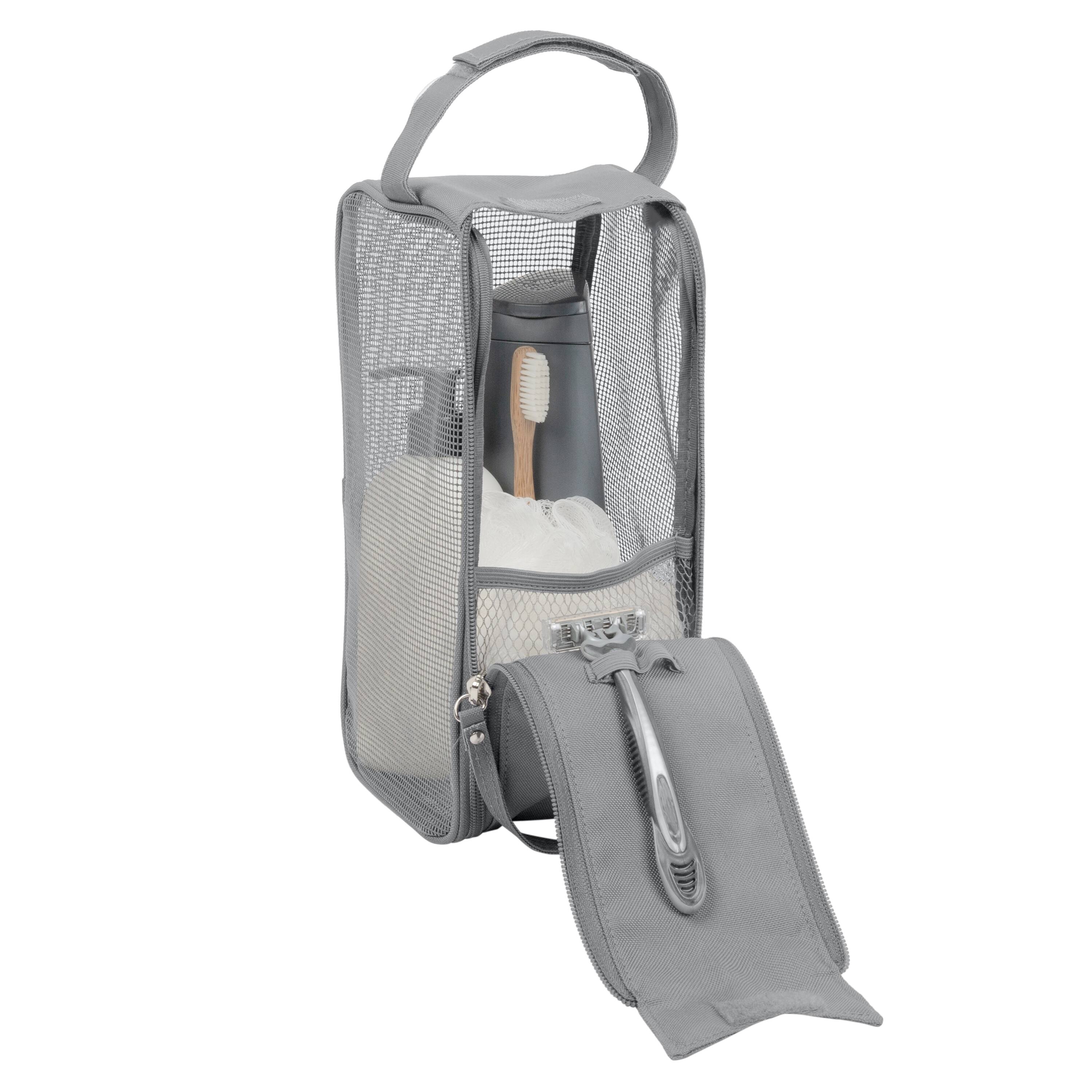 Simplify Gray Hanging Mesh Toiletry Bag Michaels