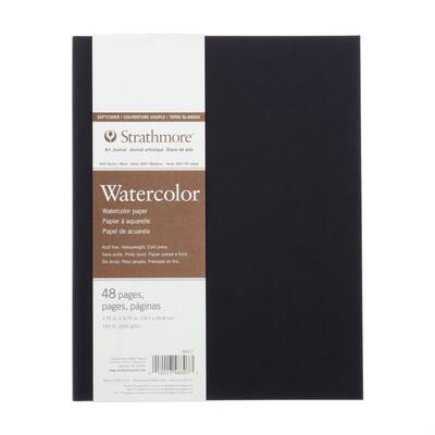 Strathmore Soft Cover Watercolor Art Journal, 400 Series, 7.75" x 9.75"