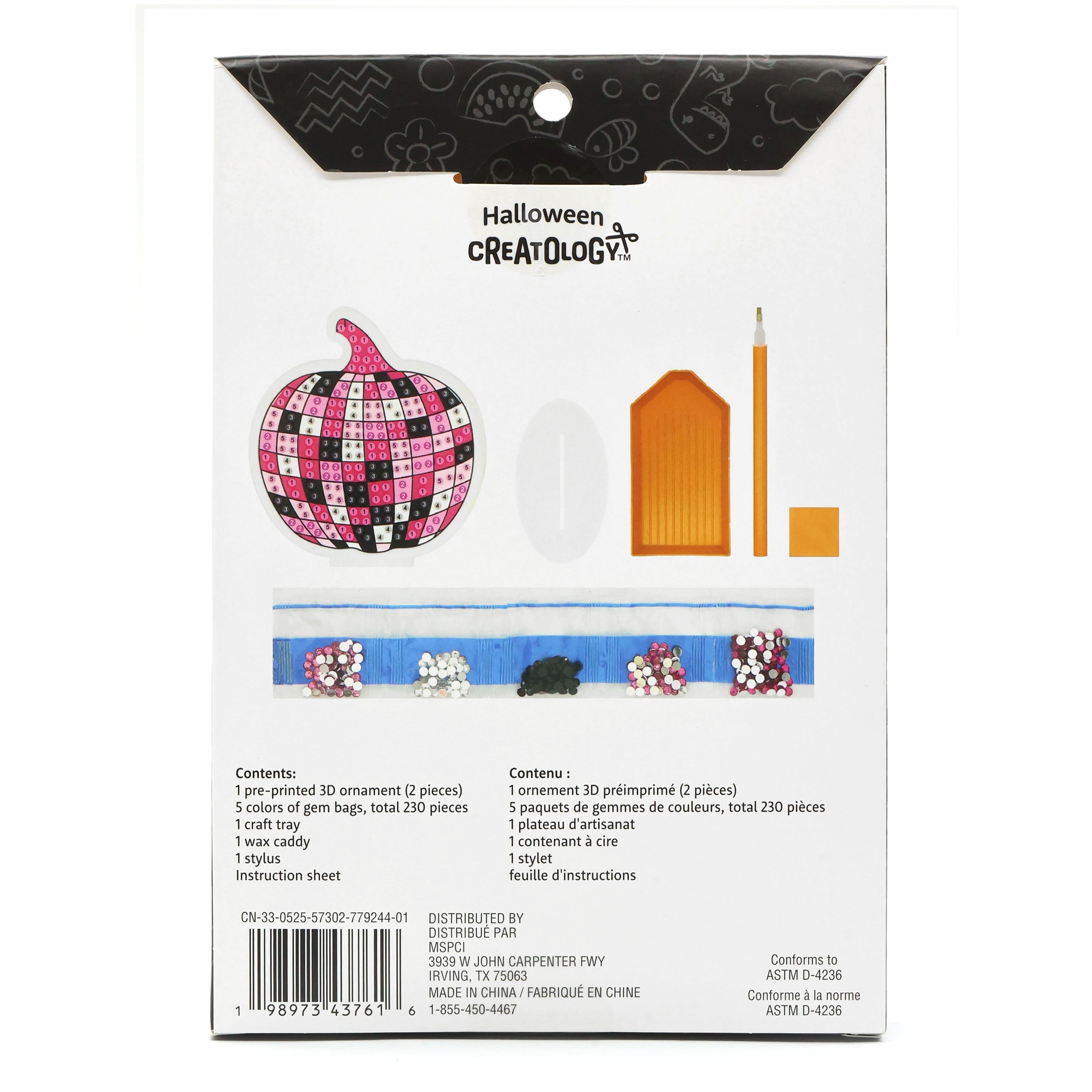 Disco Pumpkin Diamond Art Kit by Creatology&#x2122;