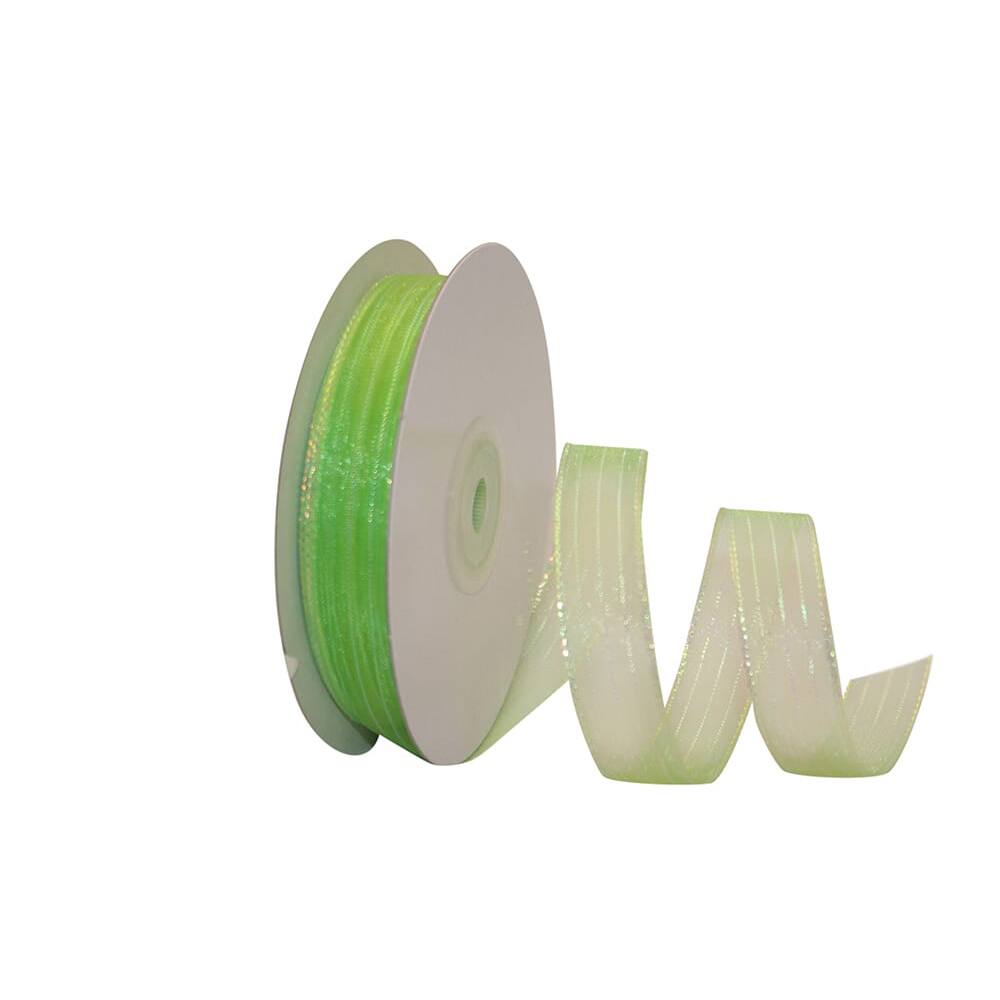 Reliant 5/8" Metallic Organza Stripe Ribbon