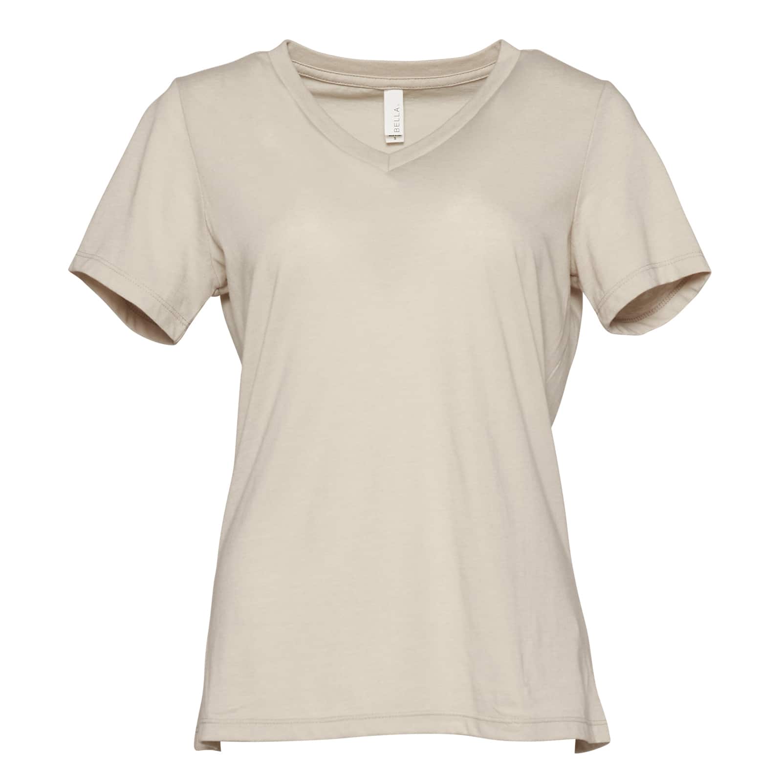 6 Pack: BELLA+CANVAS® Women's Relaxed V-Neck Heather T-Shirt