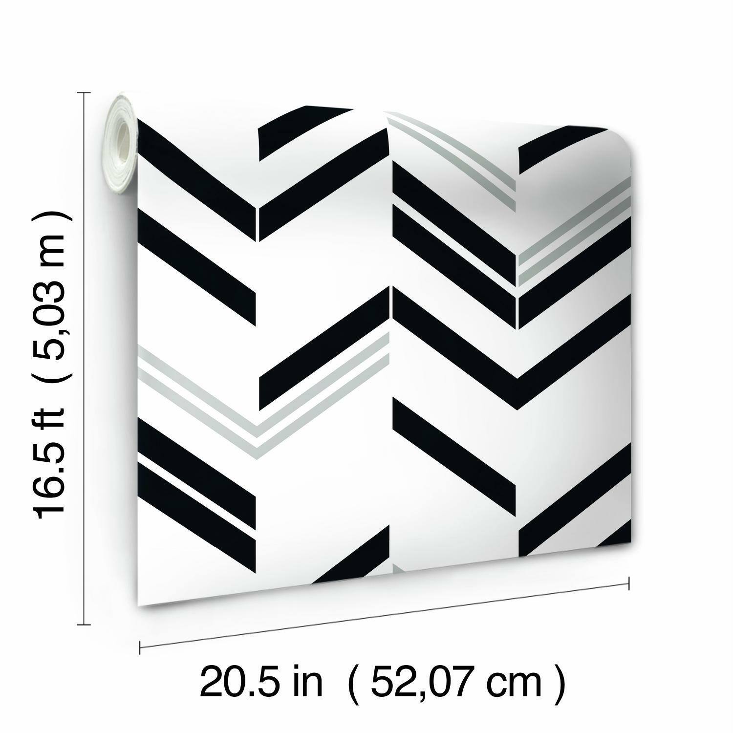 RoomMates Chevron Stripe Peel & Stick Wallpaper