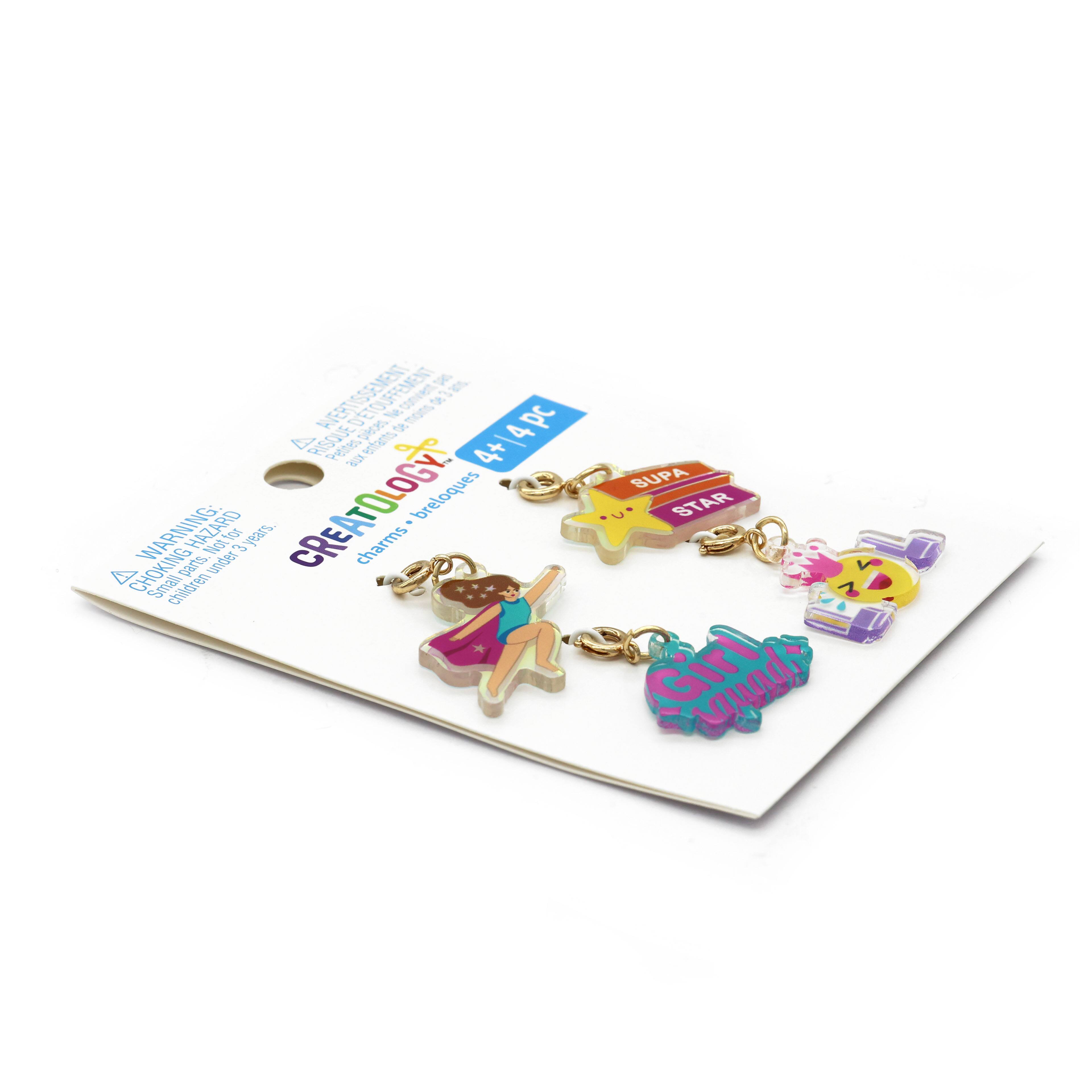 12 Pack: Girl Squad Hero Charms Set by Creatology&#x2122;