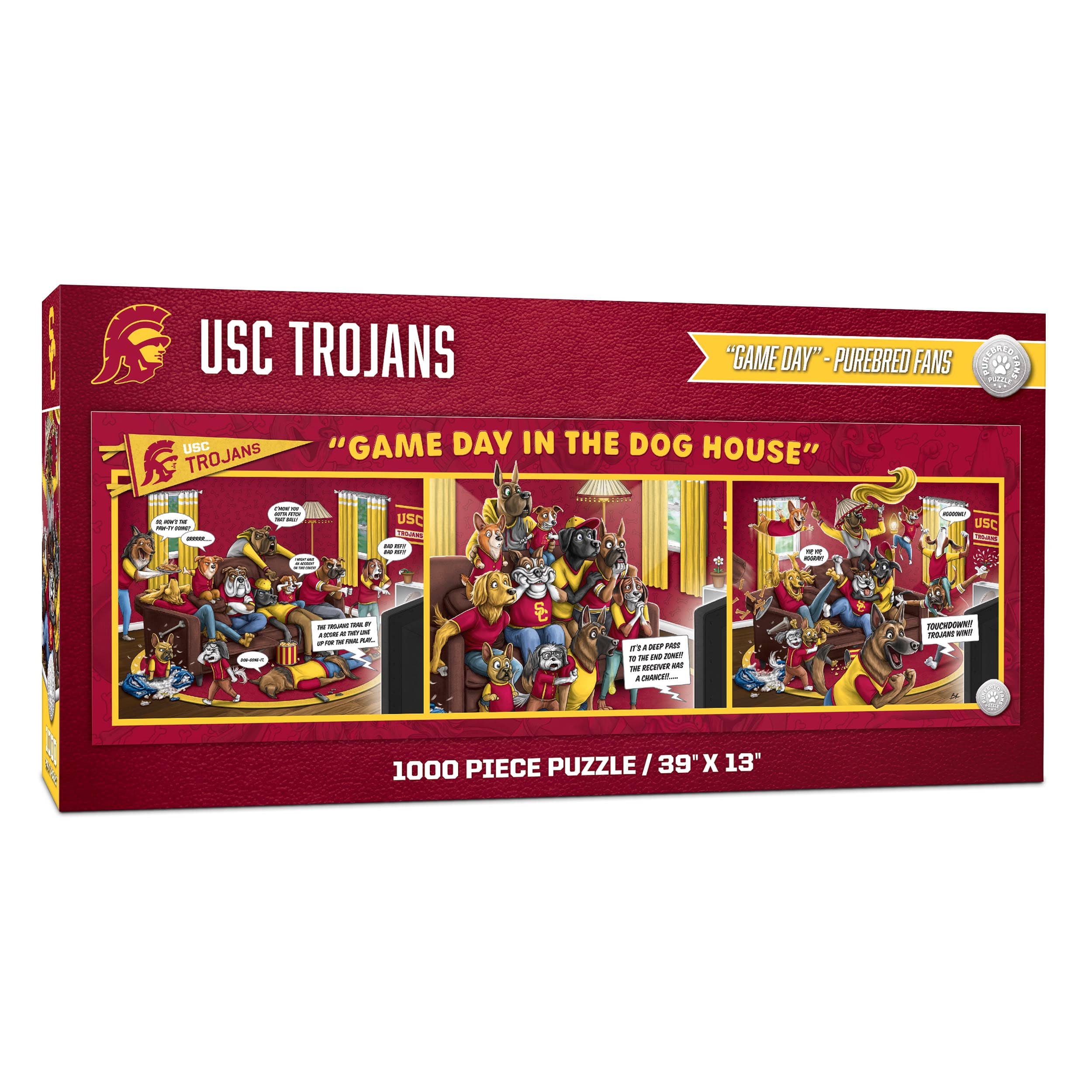 College Game Day in the Dog House 1,000 Piece Puzzle