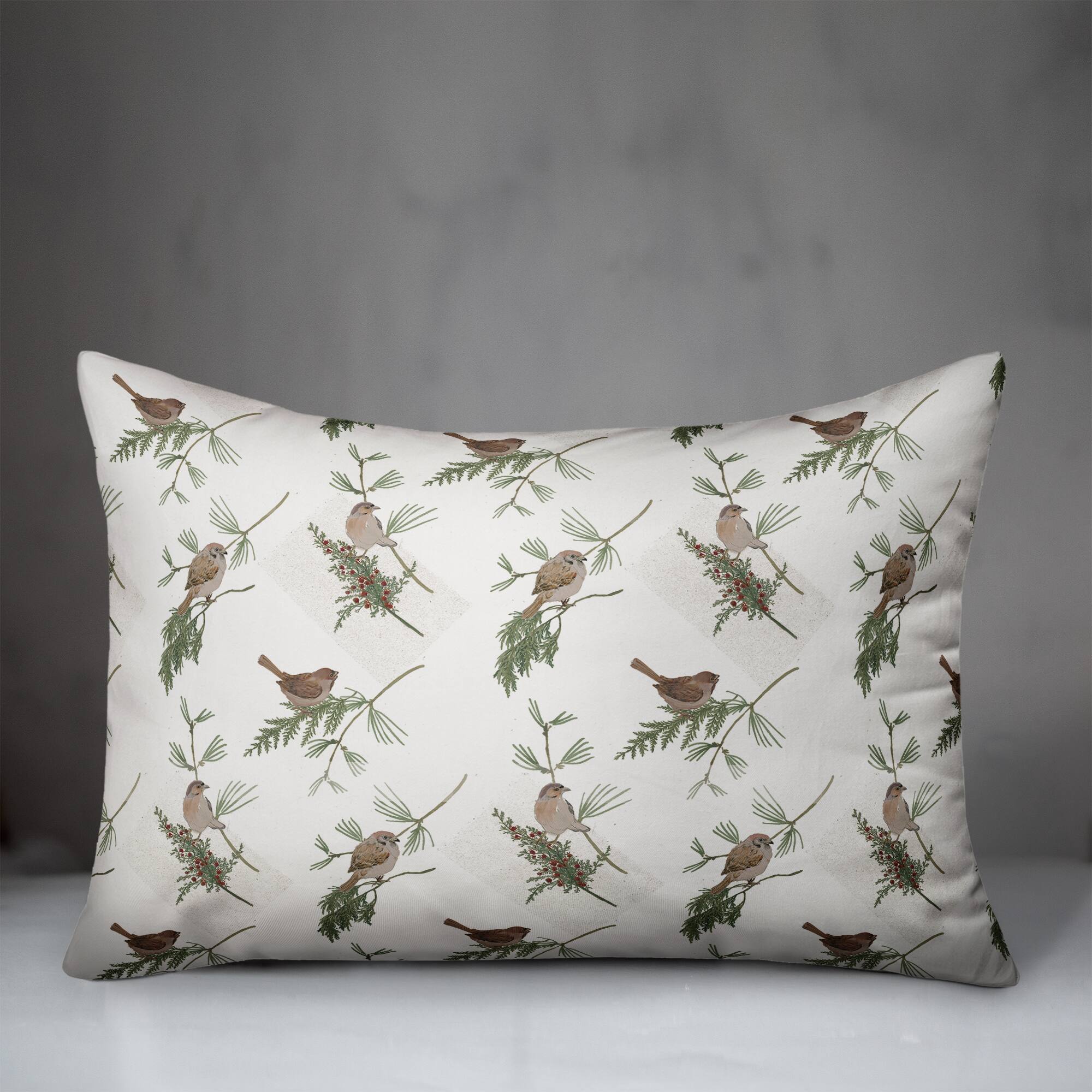 White Pine & Birds Throw Pillow Michaels