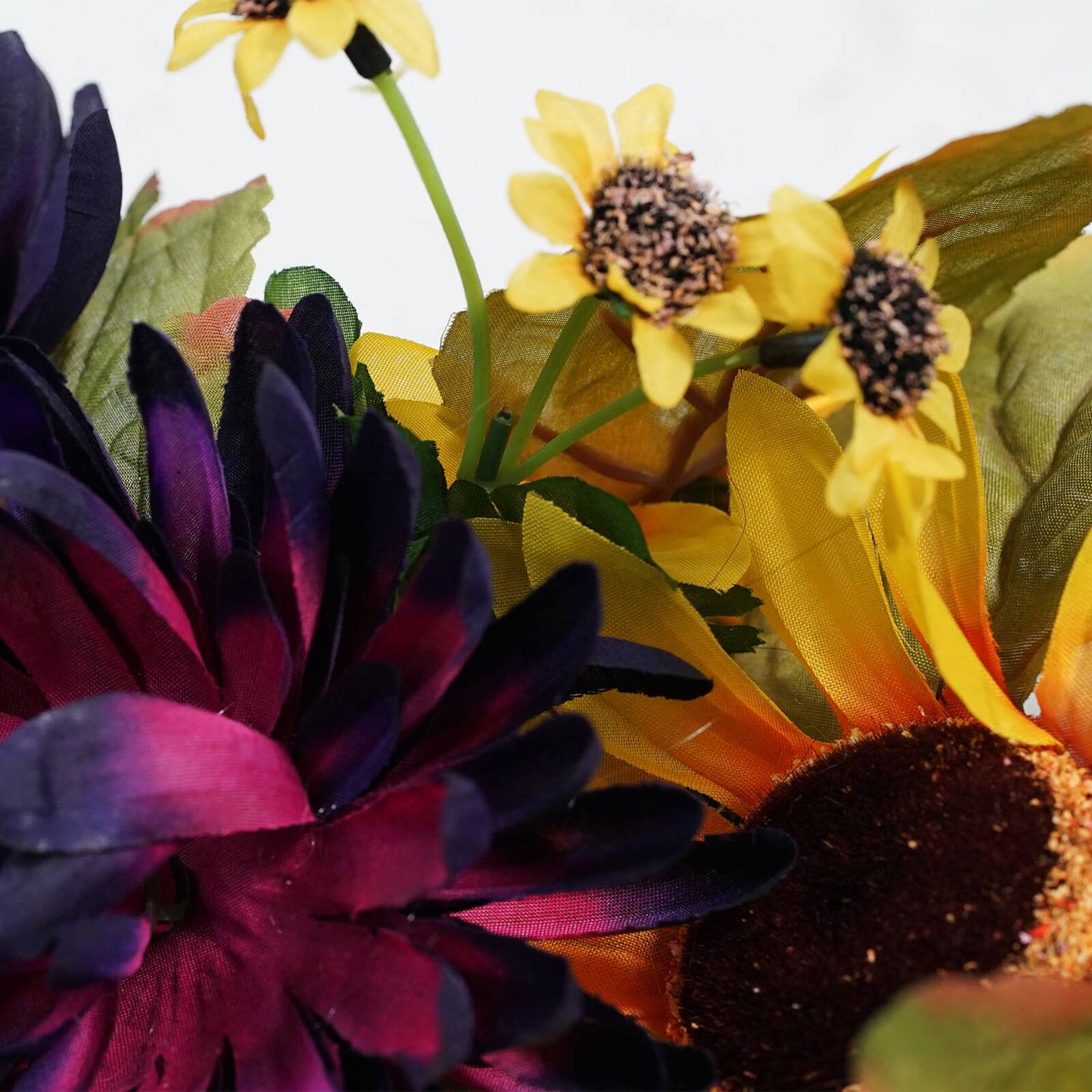 20&#x22;  Sunflower &#x26; Mum Summer Wreath