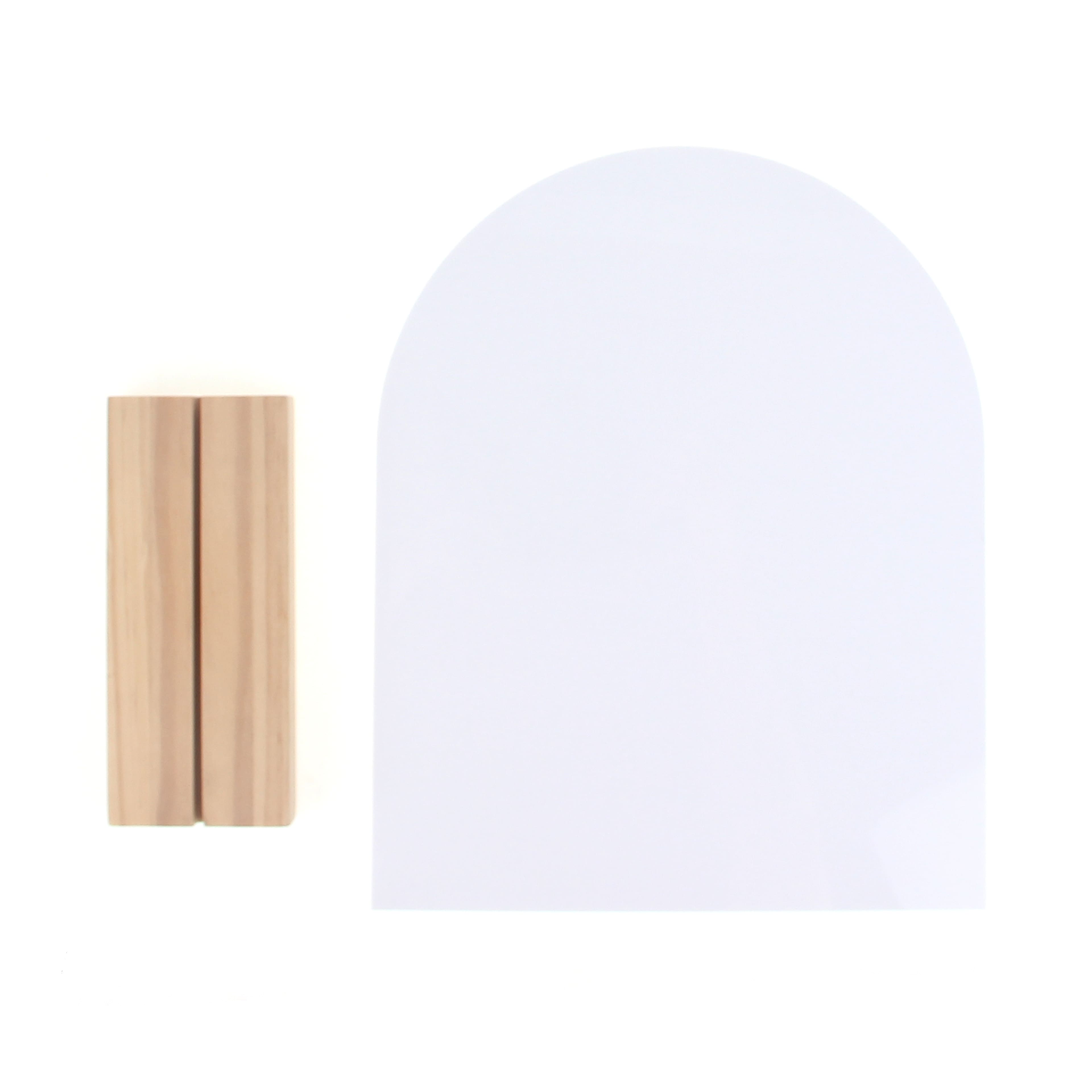 10.5&#x22; Acrylic Sign with Wood Stand by Make Market&#xAE;