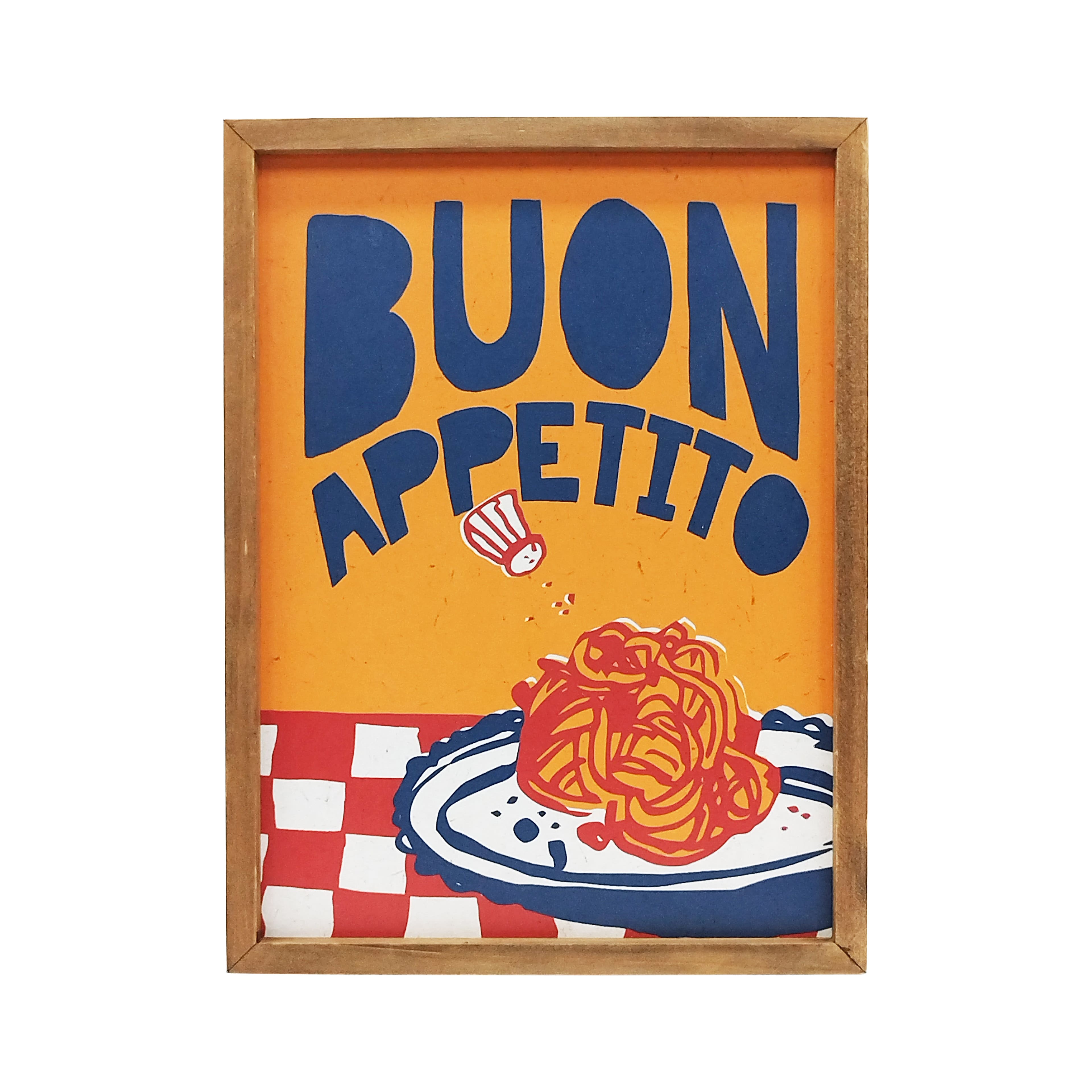 11.75&#x22; x 15.75&#x22; Buon Appetito Wood Wall D&#xE9;cor by Ashland&#xAE;
