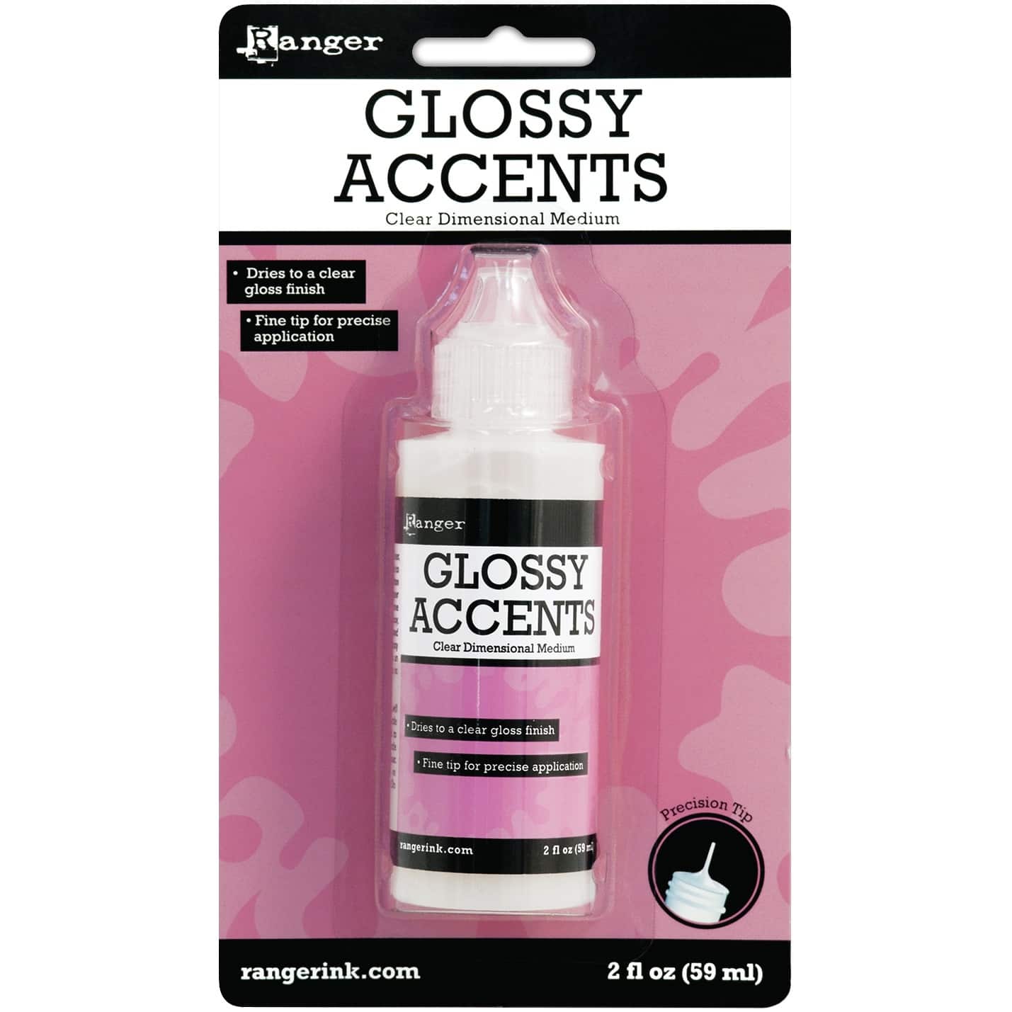 Ranger Inkssentials Clear Glossy Accents, 2oz.