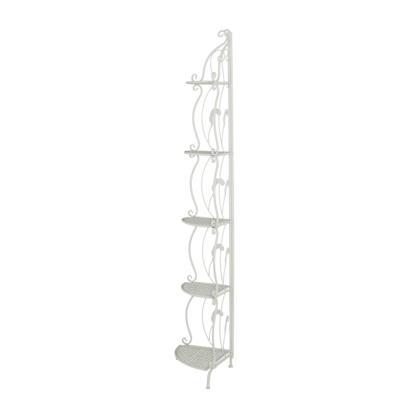 White Iron French Country Bakers Rack, 71