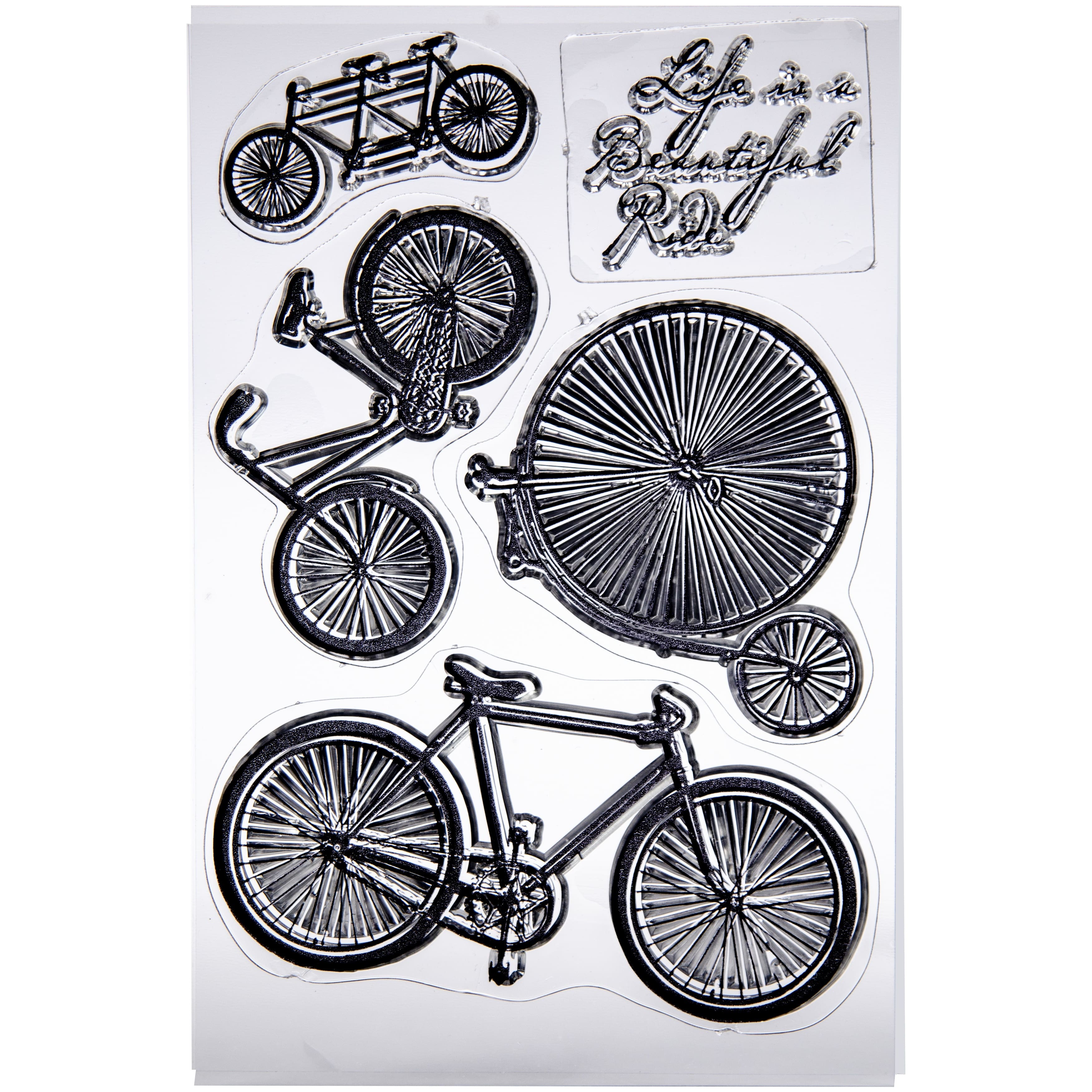 Bo Bunny&#xAE; Bicycles Clear Stamps