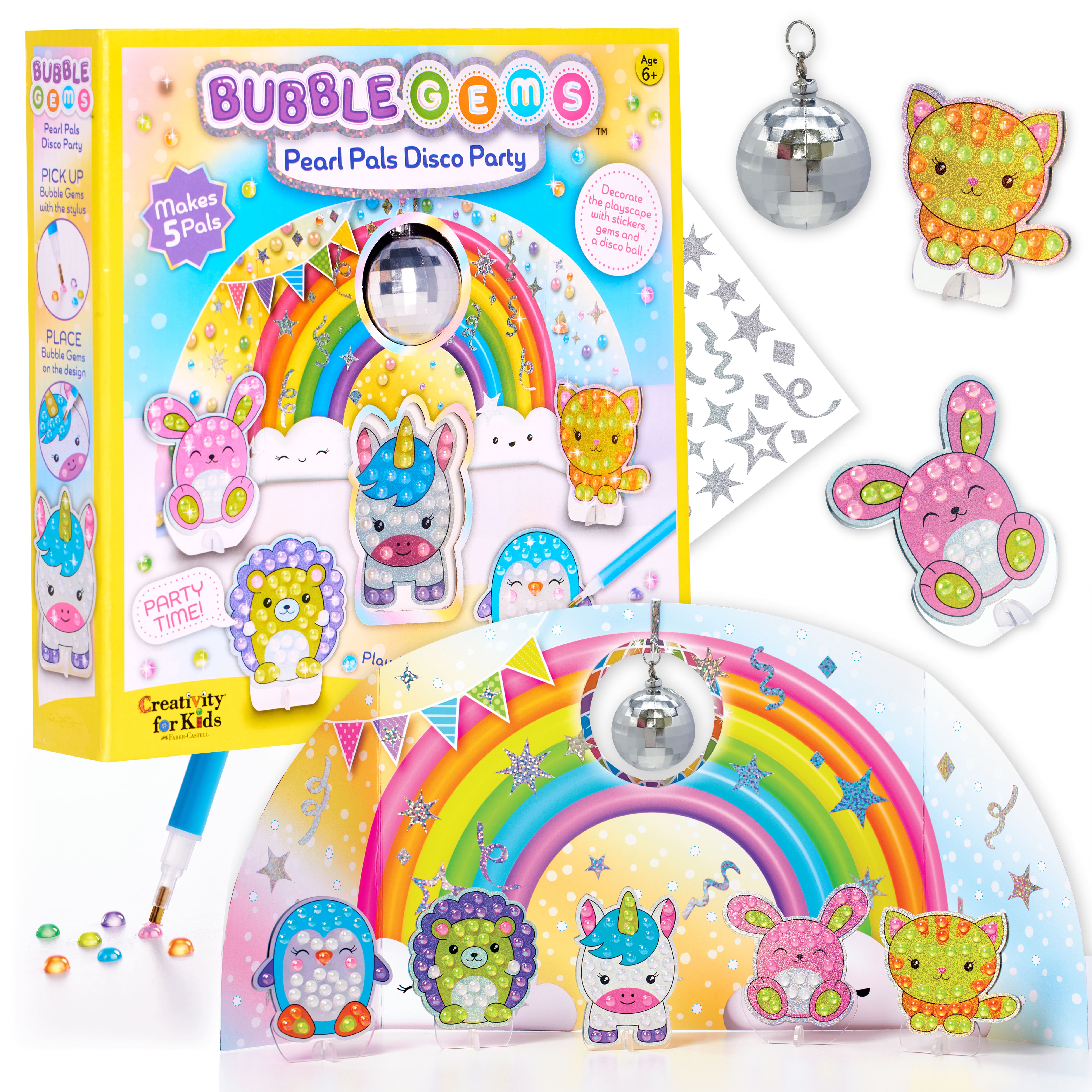 Creativity for Kids&#xAE; Bubble Gems&#x2122; Pearl Pals Disco Party Kit