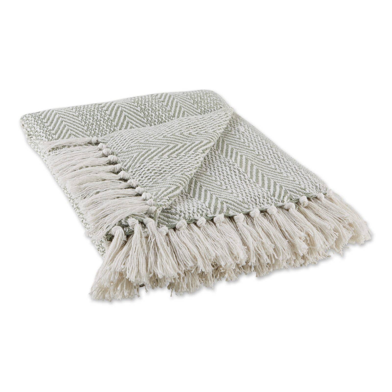 DII&#xAE; Artichoke Herringbone Stripe Throw
