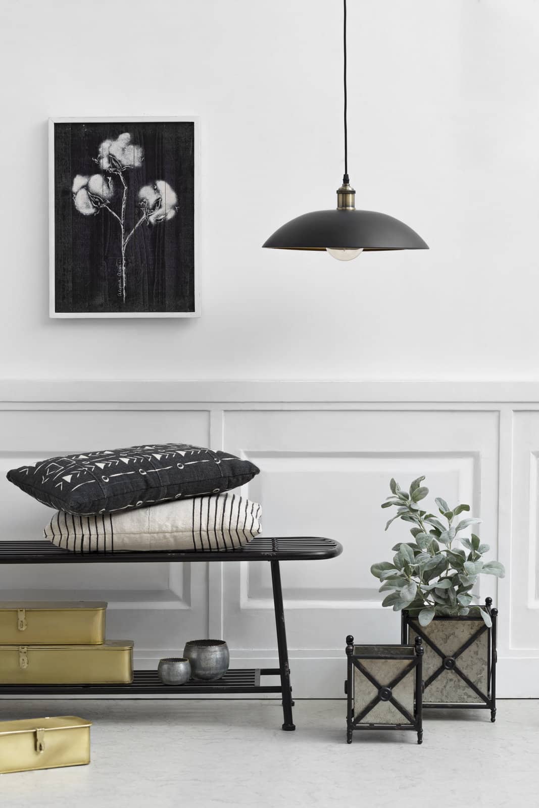 Hello Honey® Decorative Metal Boxes with Gold Finish Set