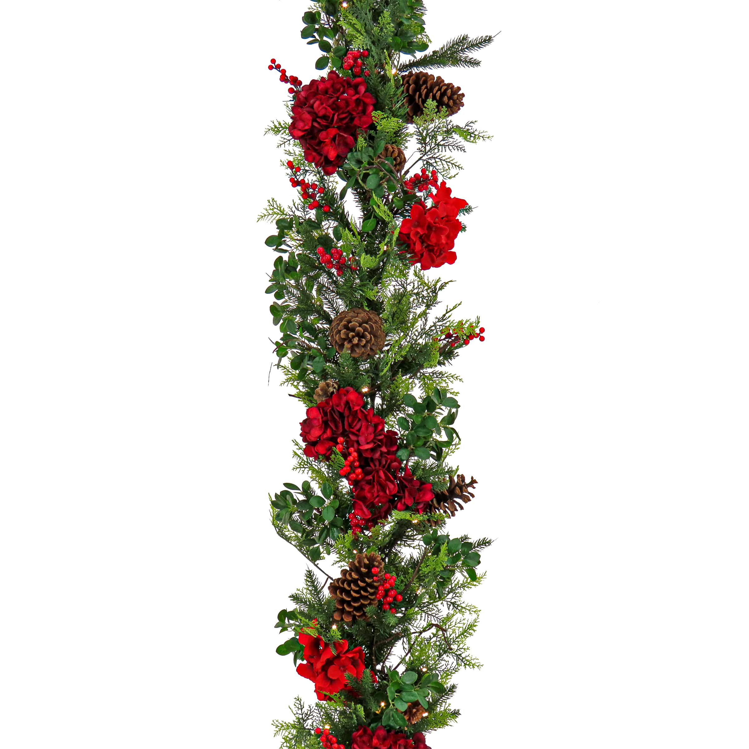 9ft. Decorated Vienna Waltz Garland with LED Lights