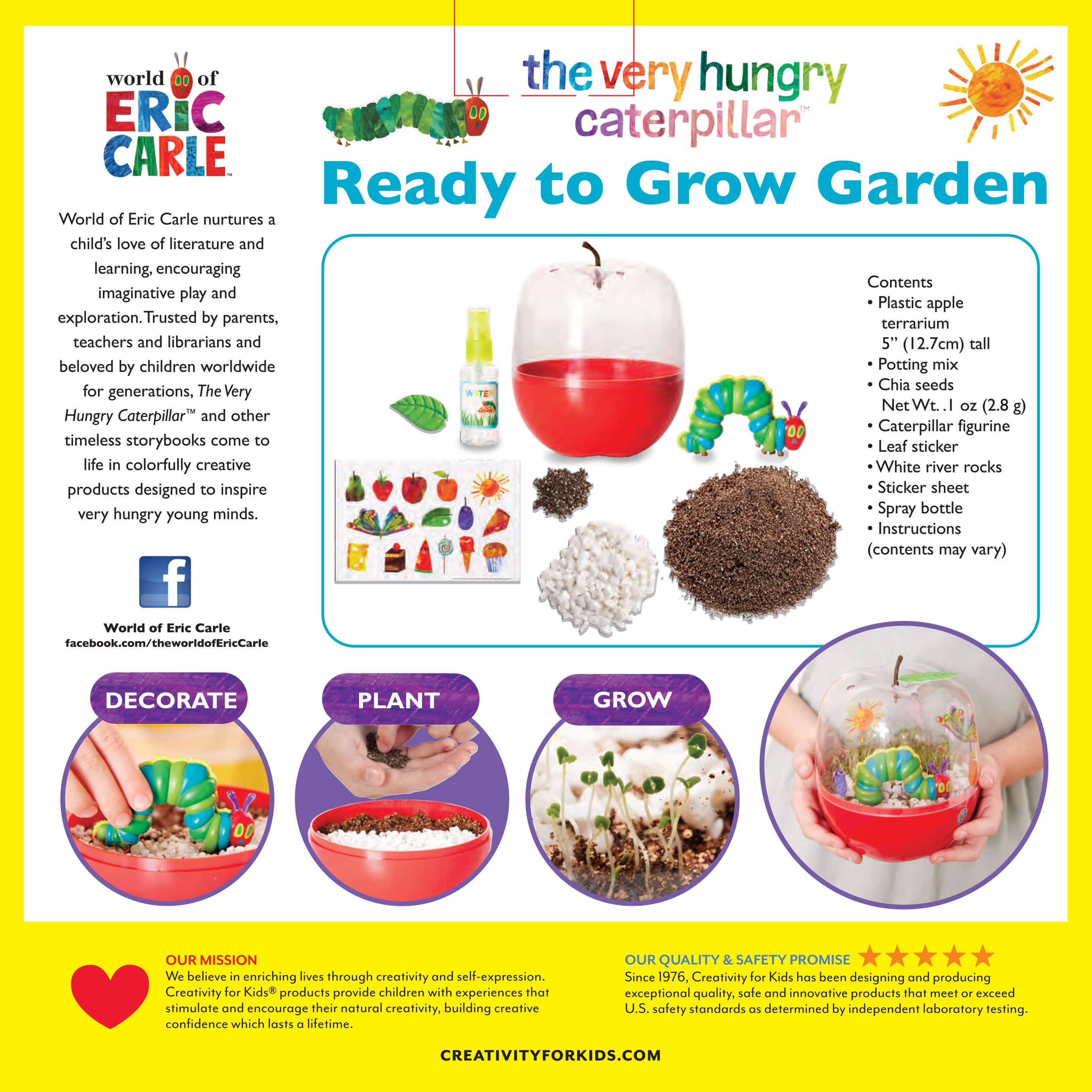 Creativity for Kids&#xAE; The Very Hungry Caterpillar Ready to Grow Garden