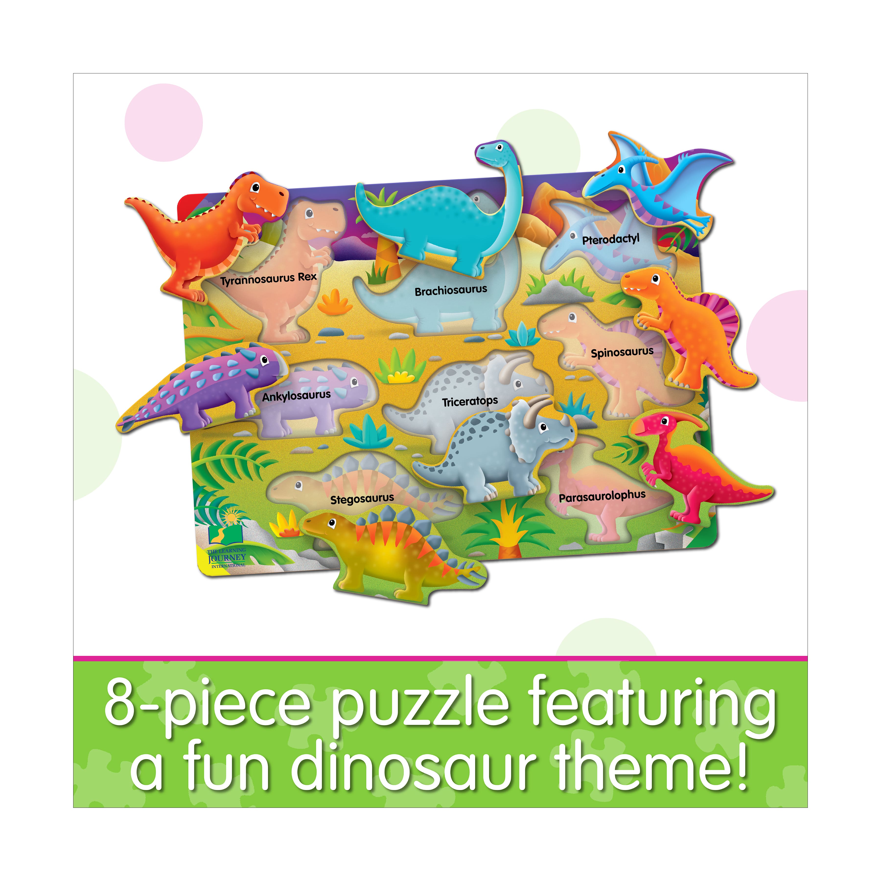 My First Lift & Learn Puzzle - Dinosaur: 8 Pcs