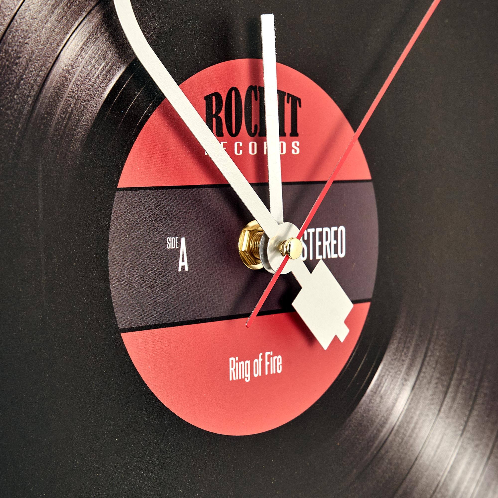 American Art Decor Framed Vinyl 15.75" x 15.75" Wall Clock 