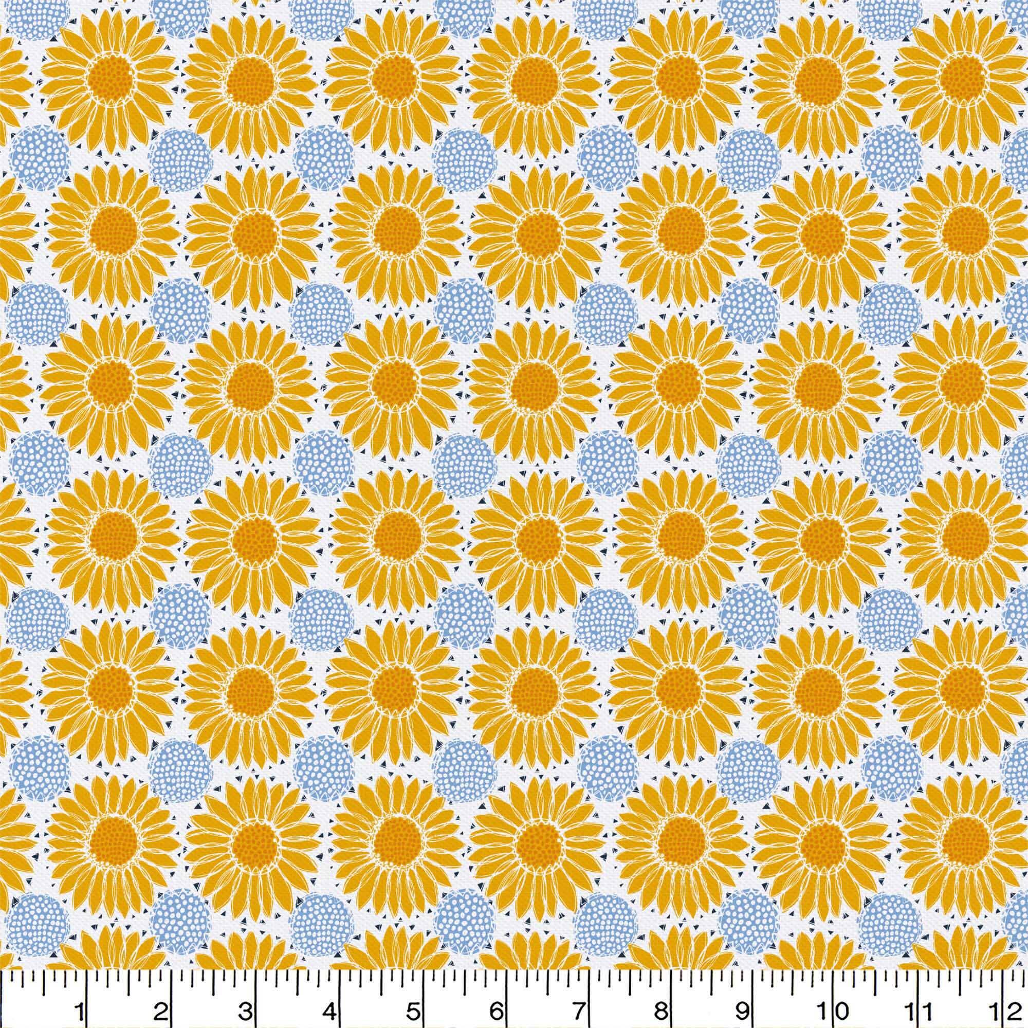 Emma & Mila® Sunflowers Cotton Fabric By The Yard, 8yd. Bolt
