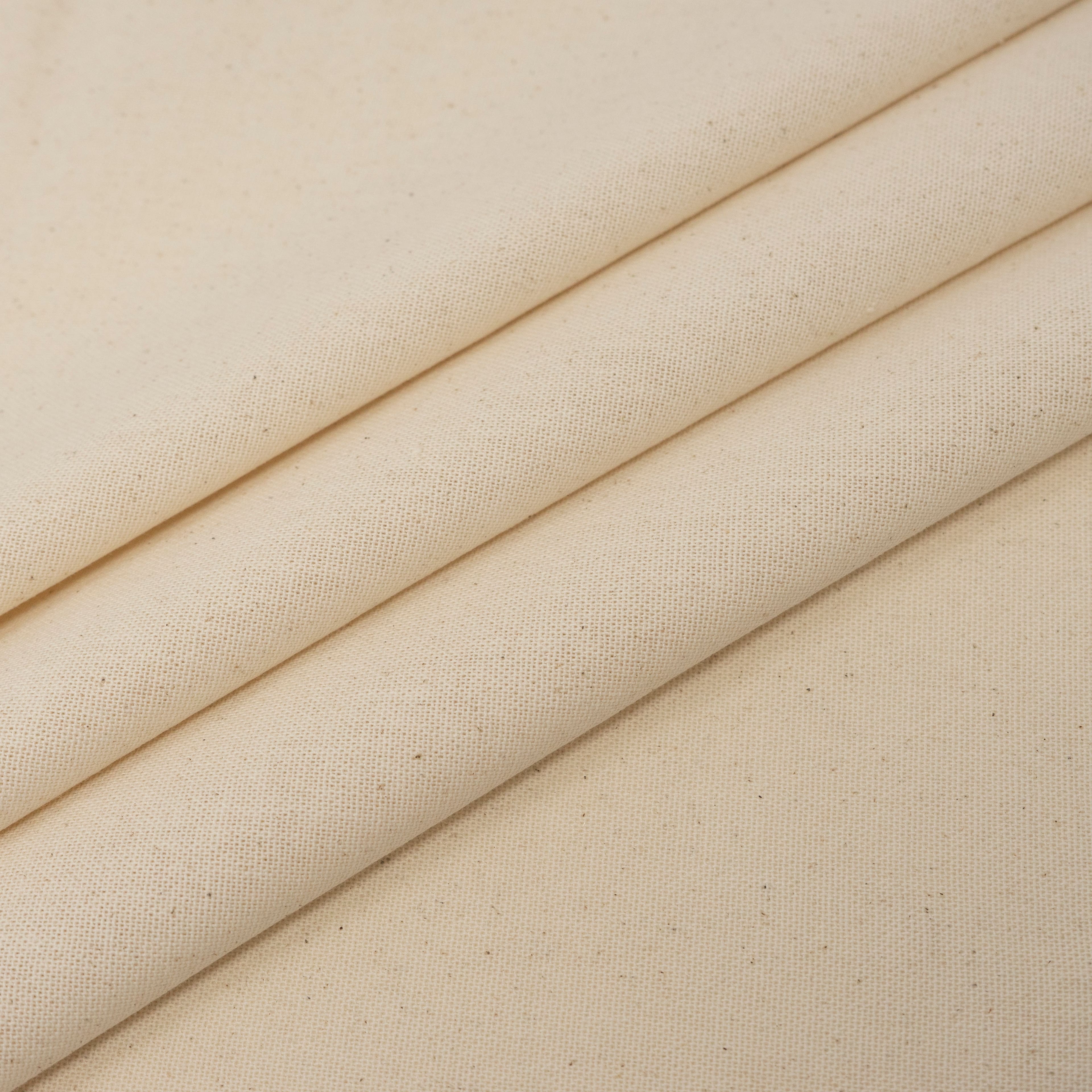 25 yd. Full Bolt: Roc-Lon Osnaburg Natural White Perm Press Fabric