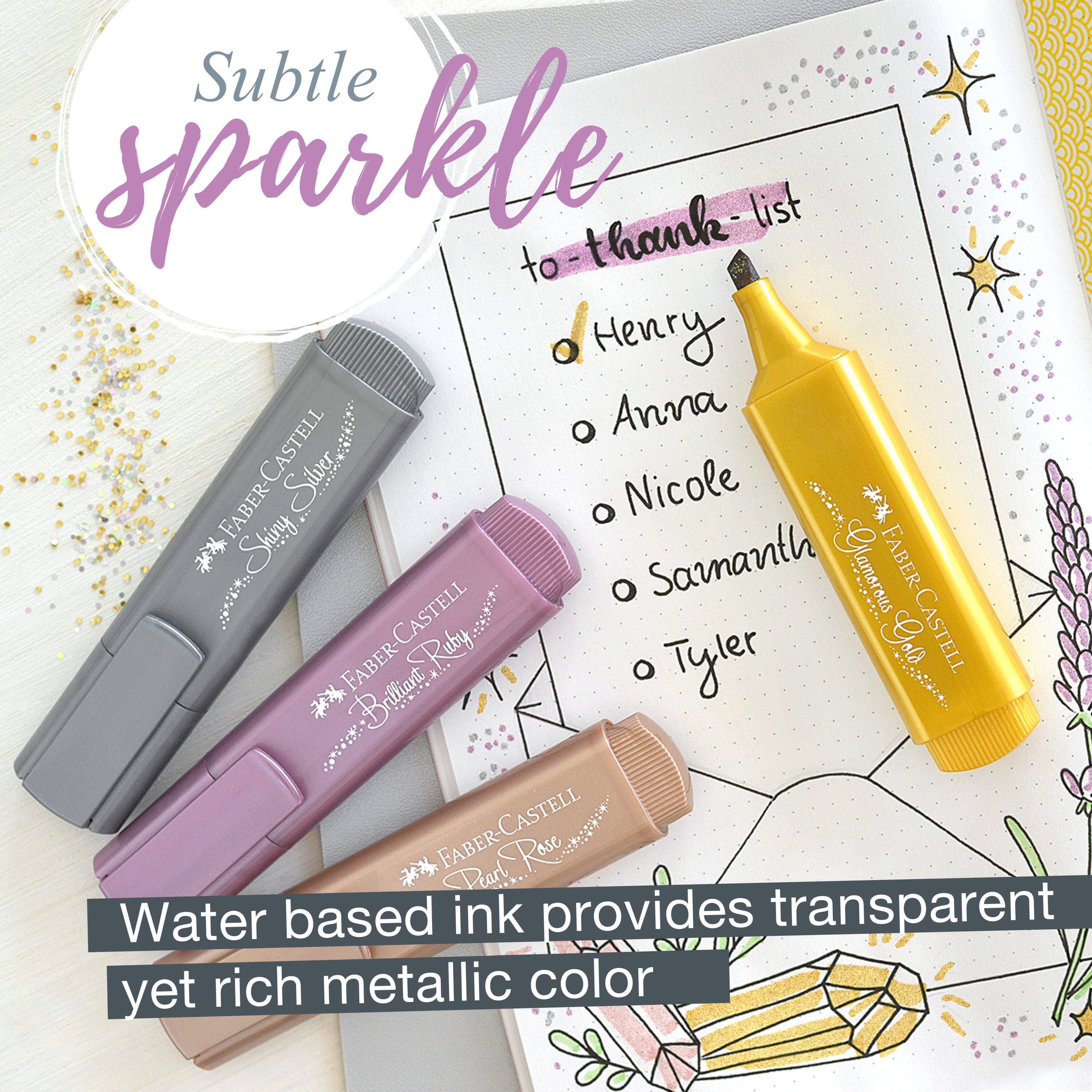 Faber-Castell&#xAE; Textliner 8 Color Metallic Highlighters