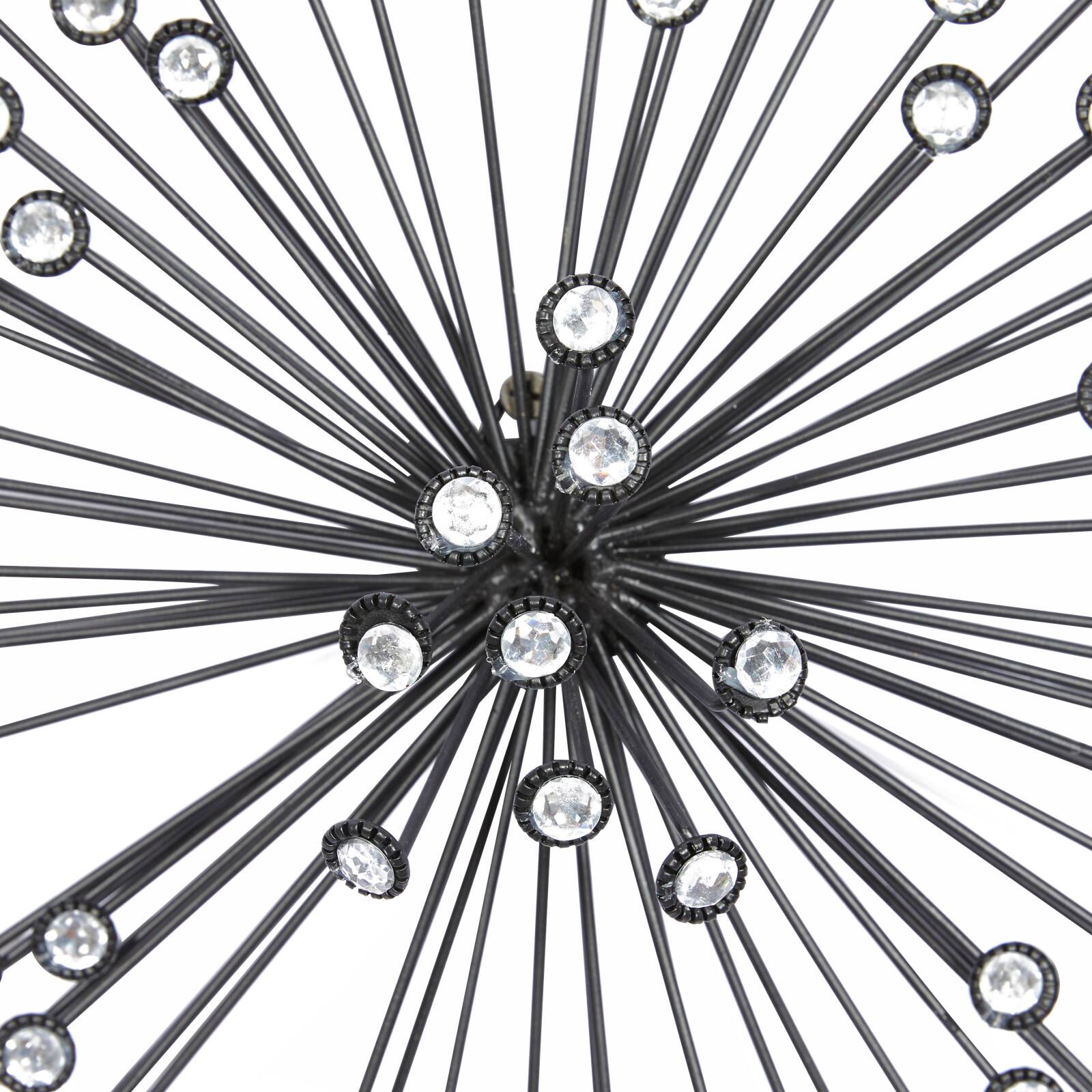 Silver Metal Starburst Modern Wall Décor Set