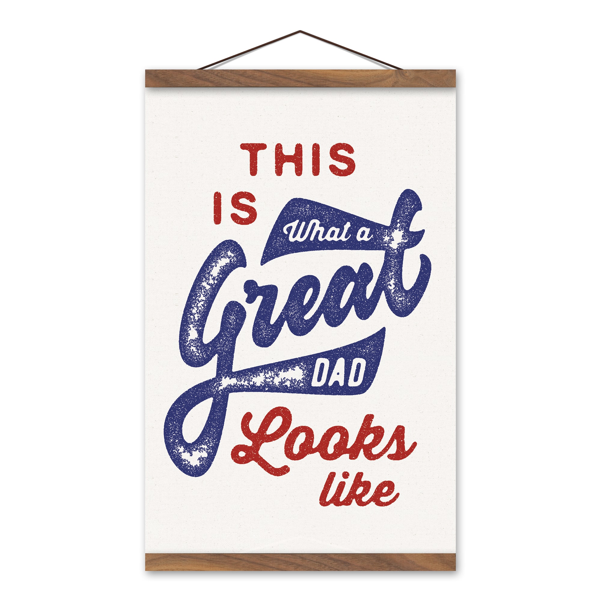 Great Dad Teak Hanging Canvas