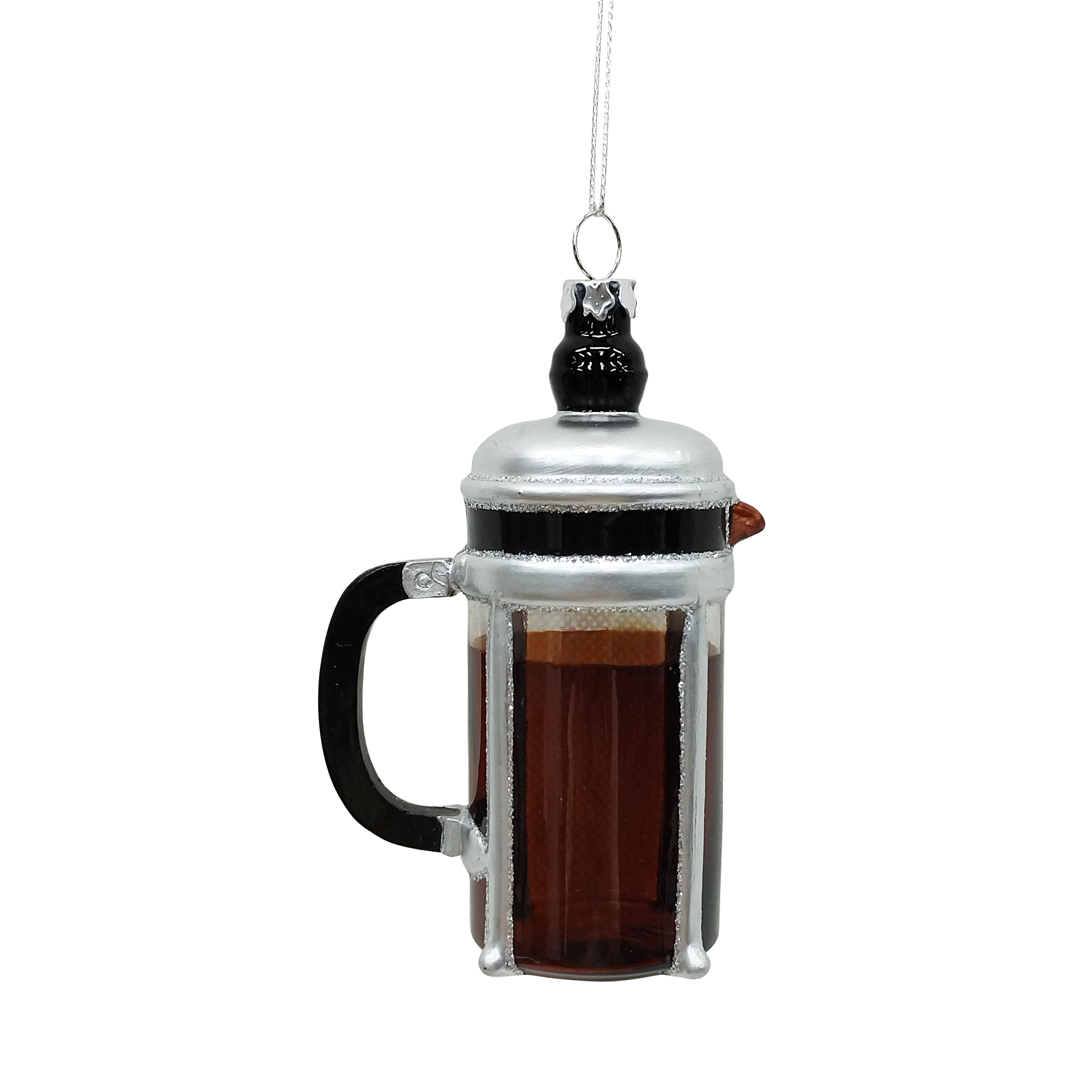 4.5&#x22; French Press Glass Ornament by Ashland&#xAE;